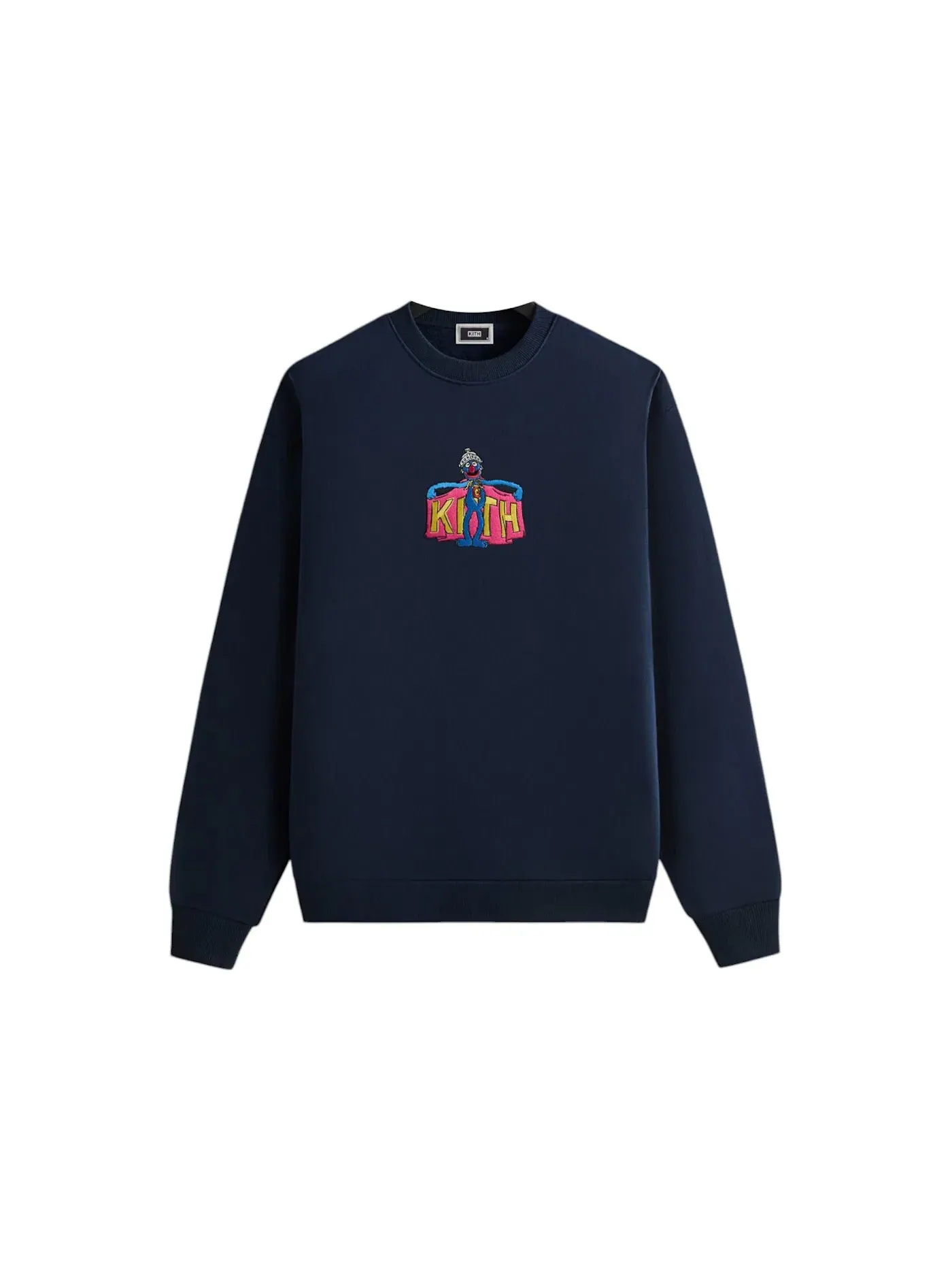 Мужской свитшот с принтом Kith x Sesame Street Super Grover Nelson Crewneck — изображение 1 из 2, ночной