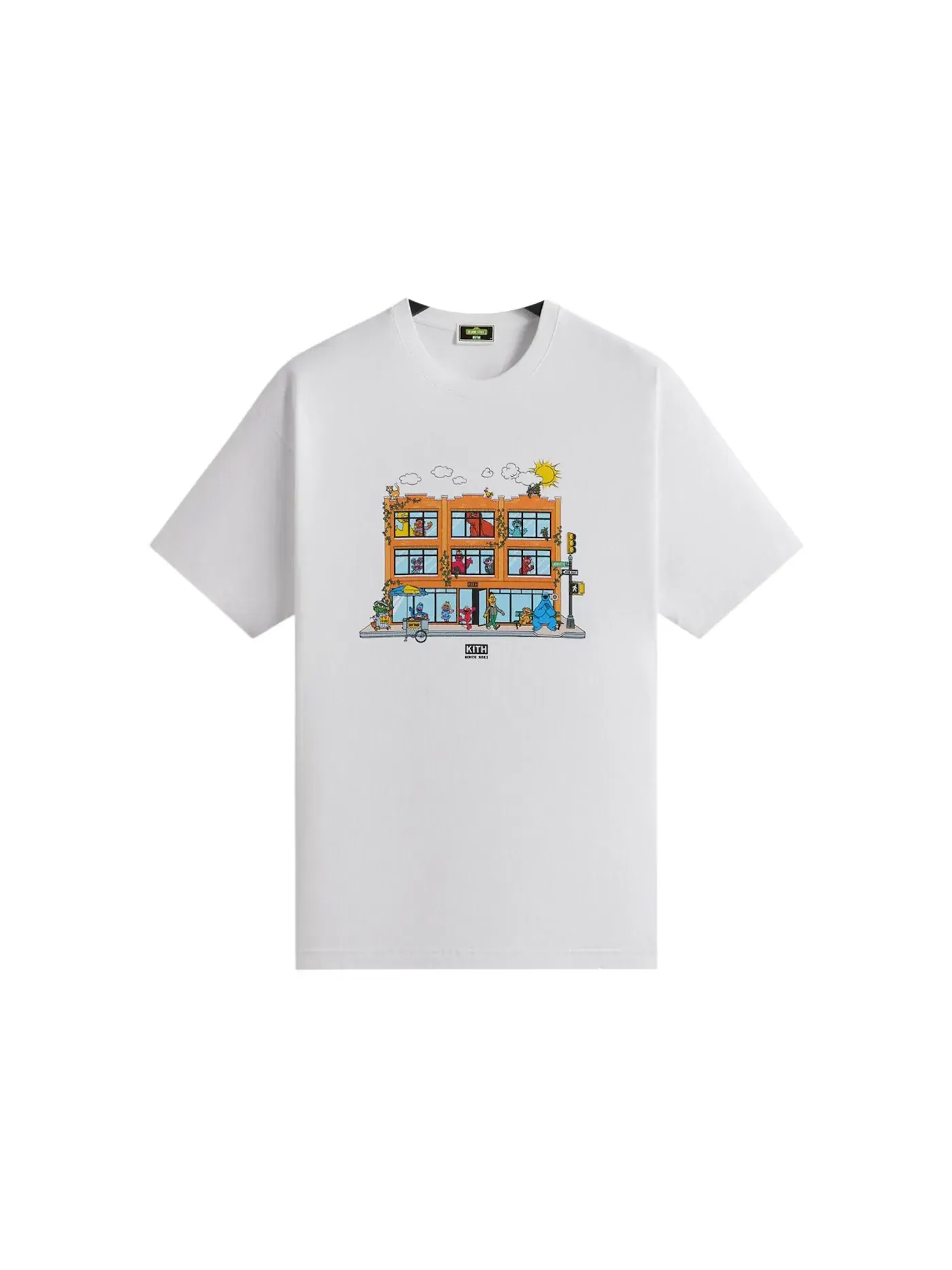 Мужская футболка с принтом Kith x Sesame Street Store Tee Kith — изображение 1 из 2, белый