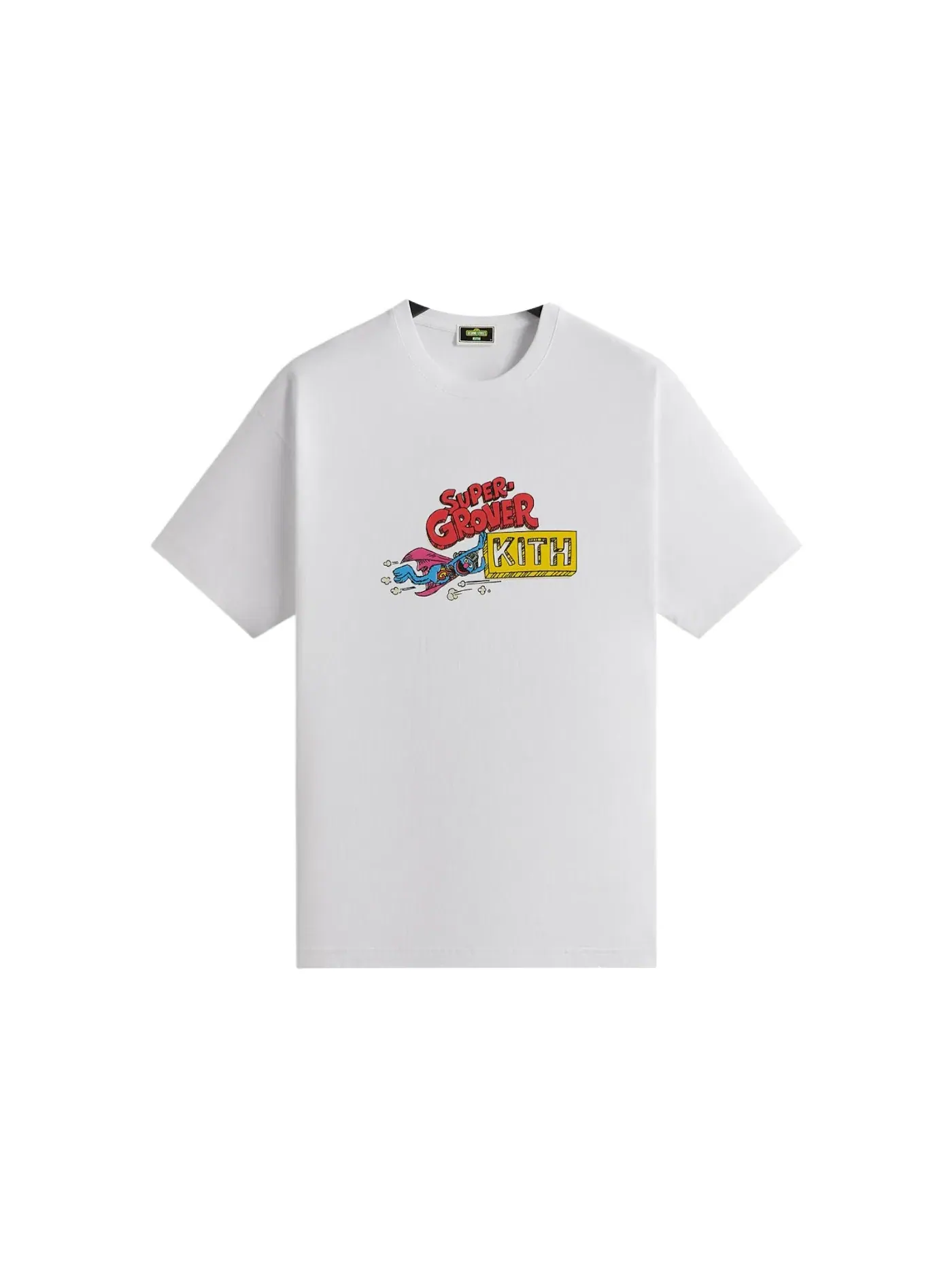 Мужская футболка с принтом Kith x Sesame Street Super Grover Sketch Tee — изображение 1 из 2, белый