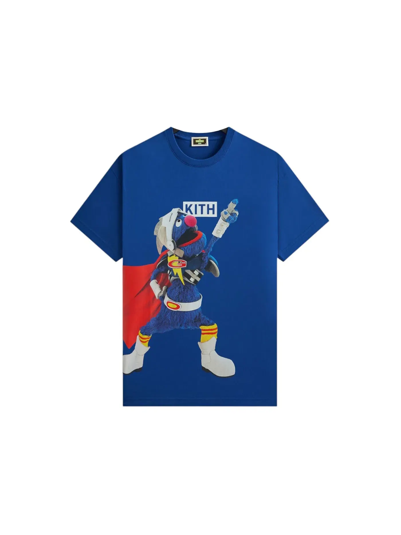 Мужская футболка с принтом Kith x Sesame Street Super Grover Tee, Current — изображение 1 из 2