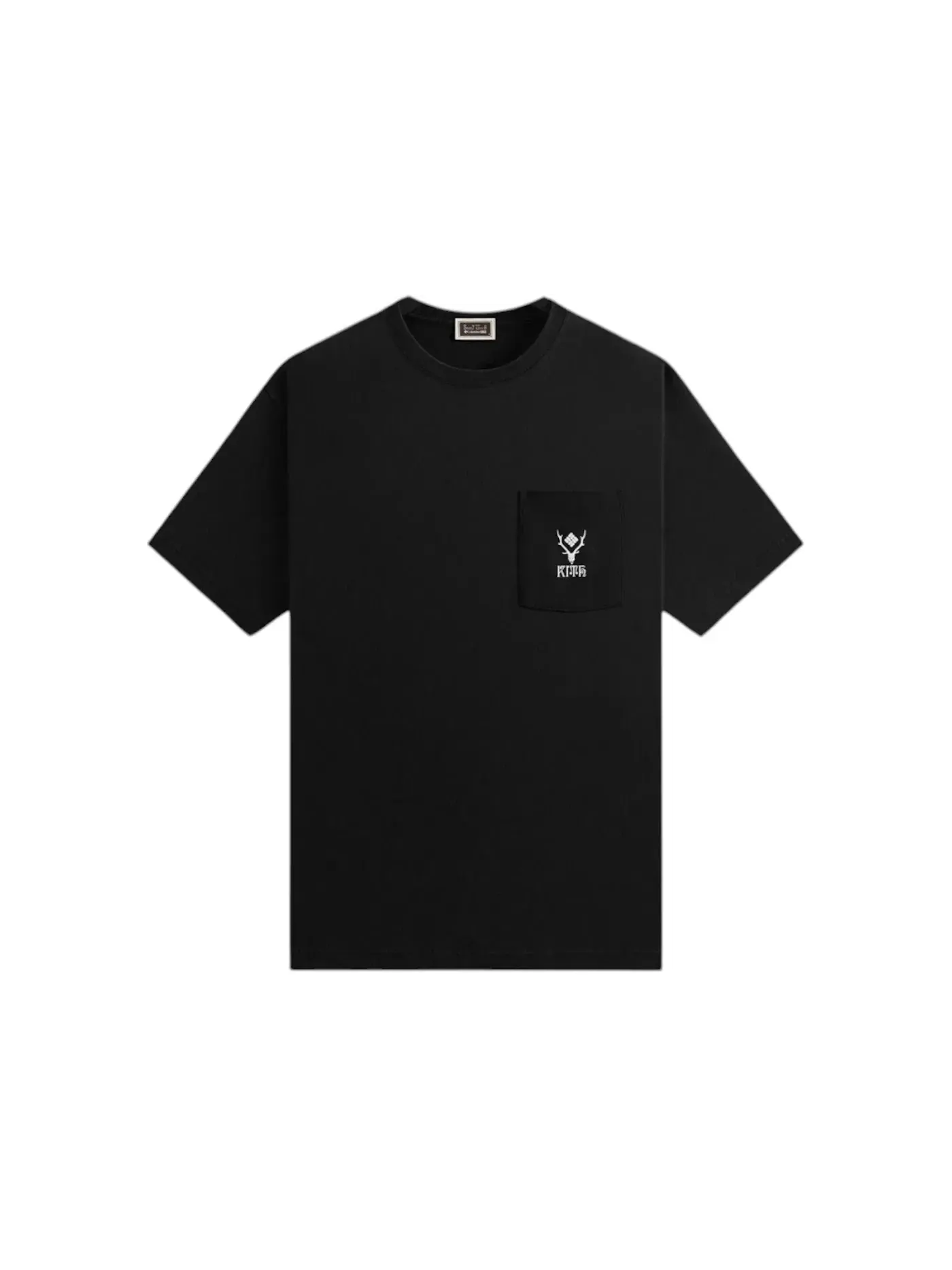 Мужская футболка с нагрудным карманом Kith x South2 West8 Columbia City Pocket Tee — изображение 1 из 2, черный