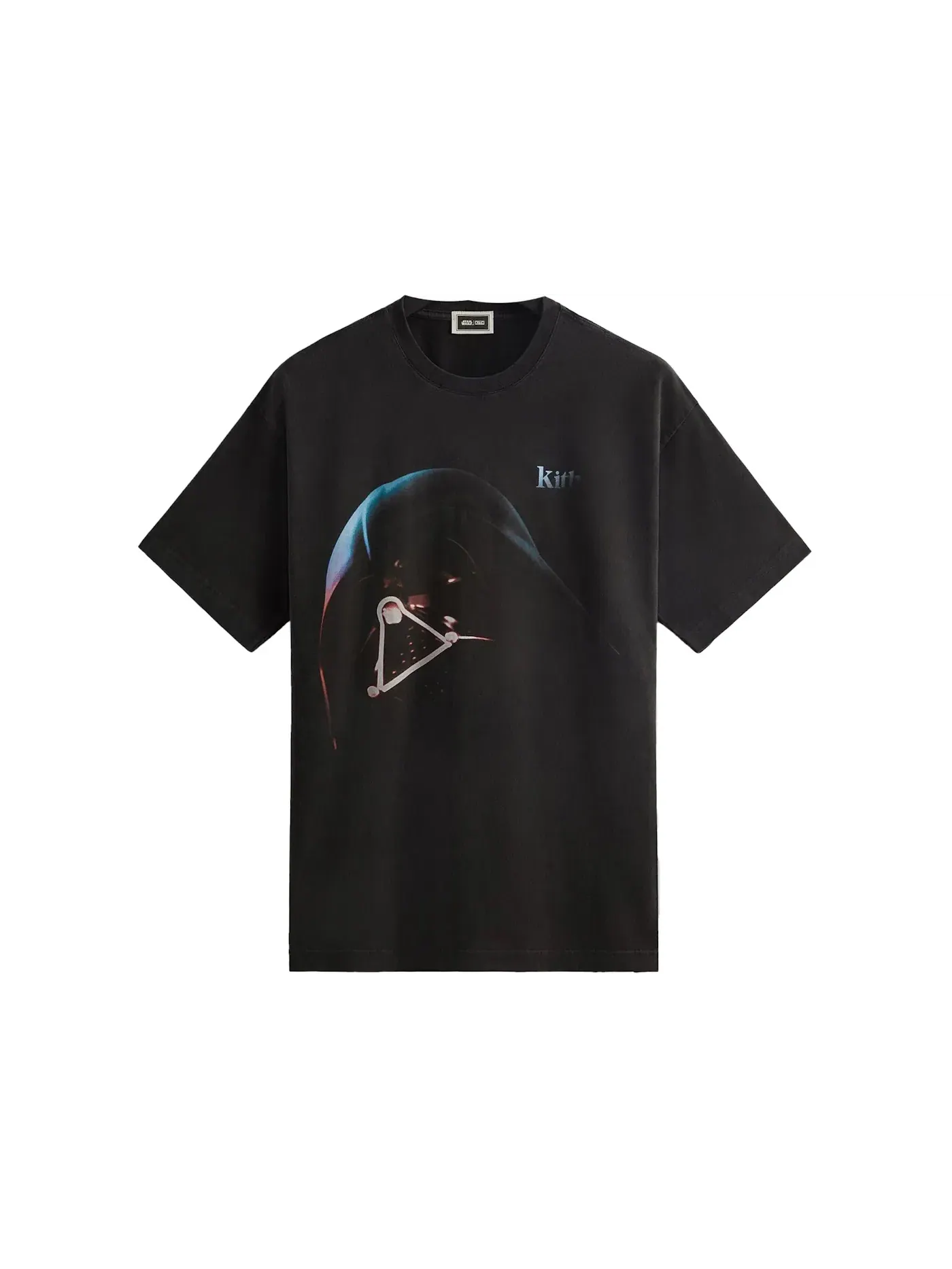 Мужская футболка с принтом Kith x STAR WARS Darth Vader Helmet Vintage Tee Kith — изображение 1 из 2, черный
