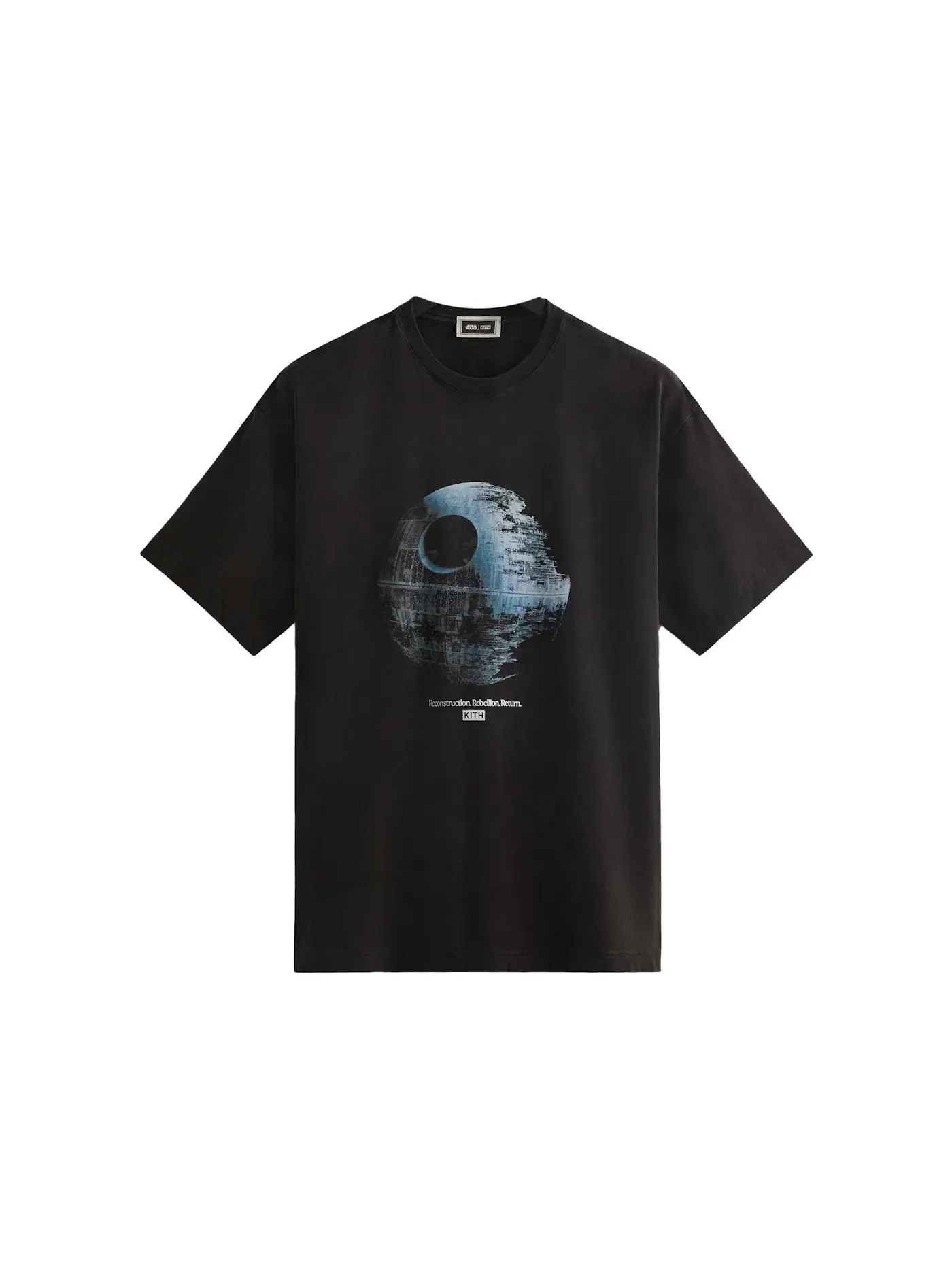Мужская футболка с принтом Kith x STAR WARS Death Star Tee — изображение 1 из 1, черный