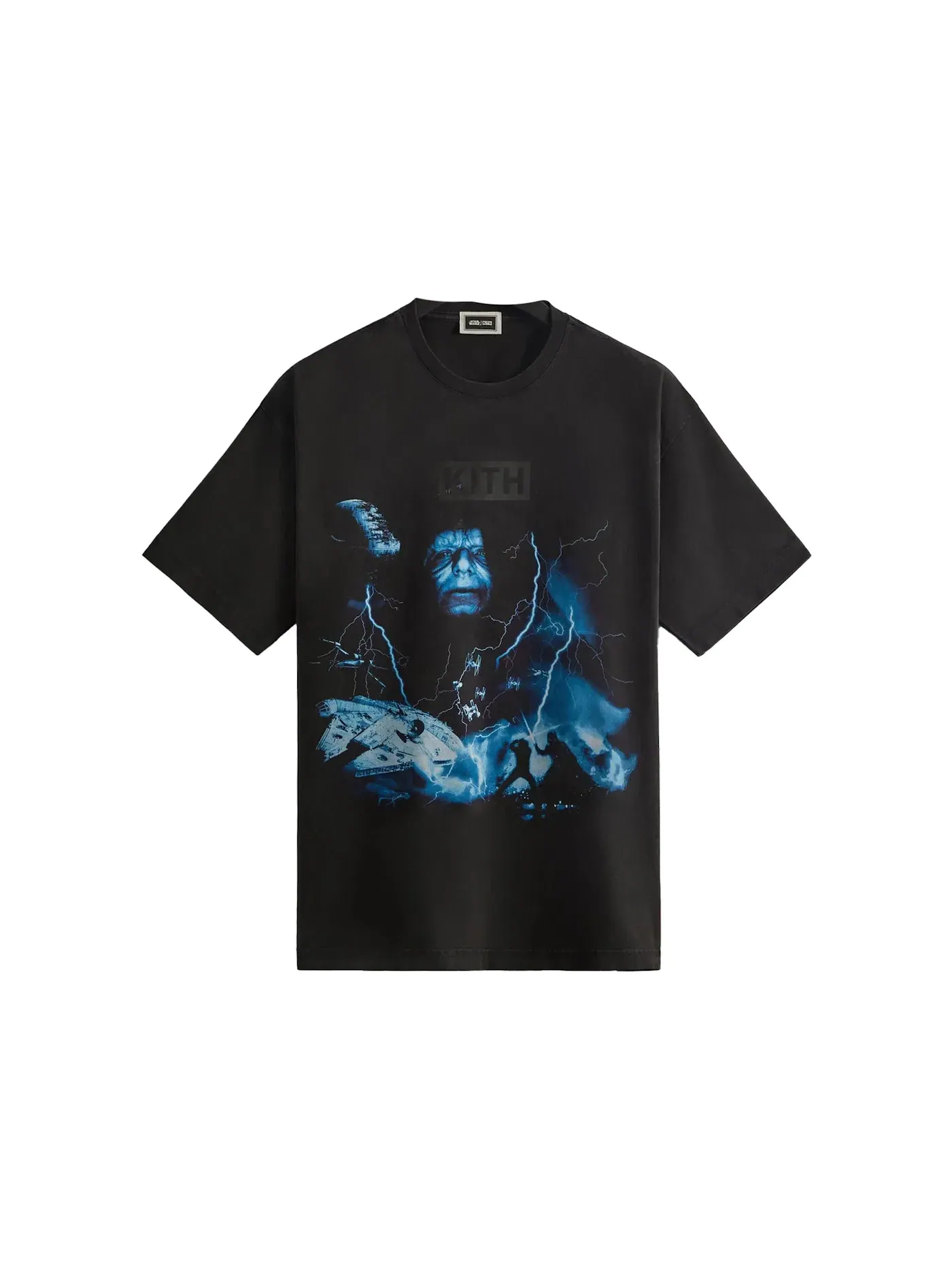 Мужская футболка с принтом Kith x STAR WARS Emperor Vintage Tee Kith — изображение 1 из 1, черный