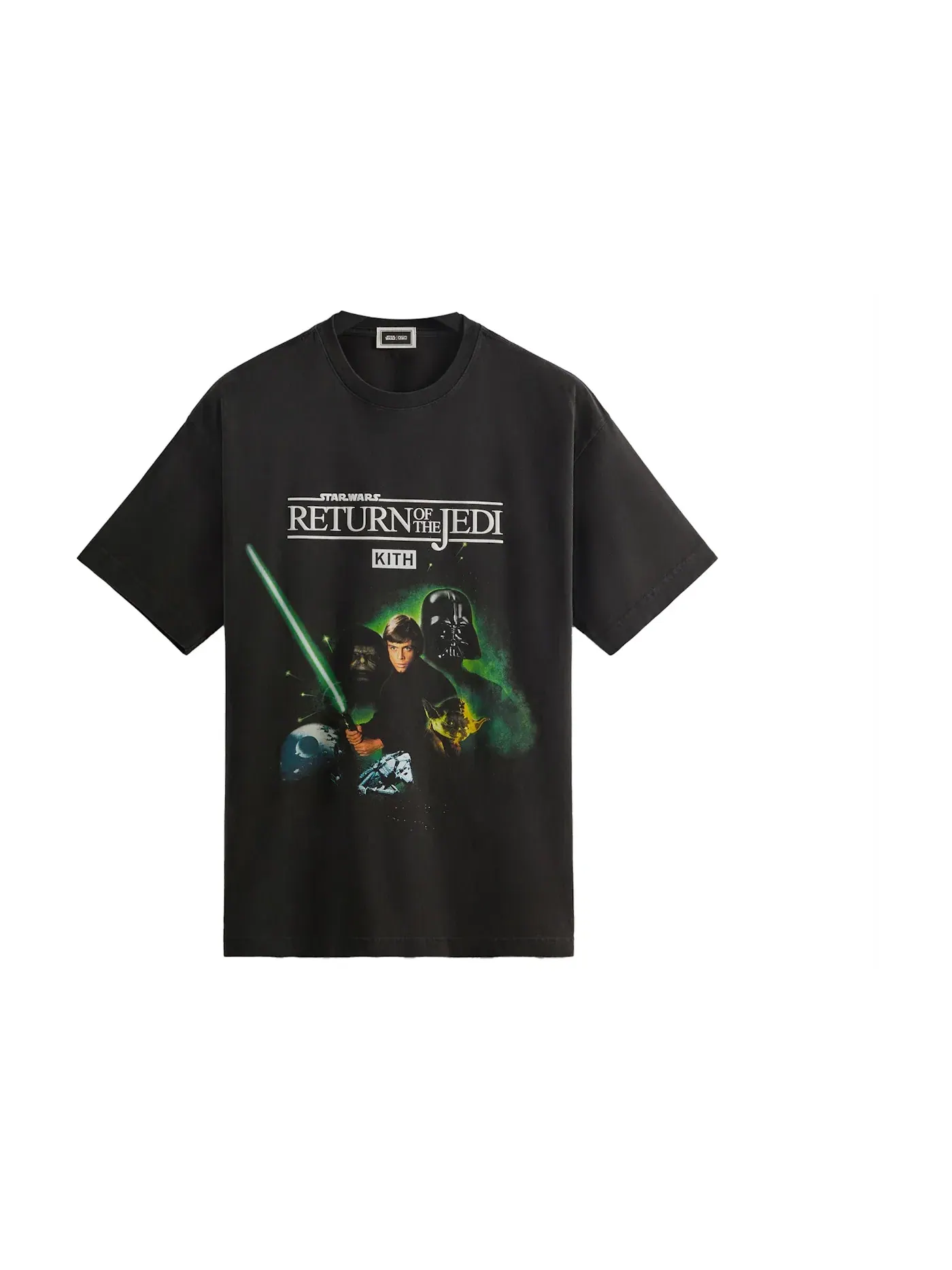 Мужская футболка с принтом Kith x STAR WARS Luke Poster Vintage Tee Kith — изображение 1 из 2, черный