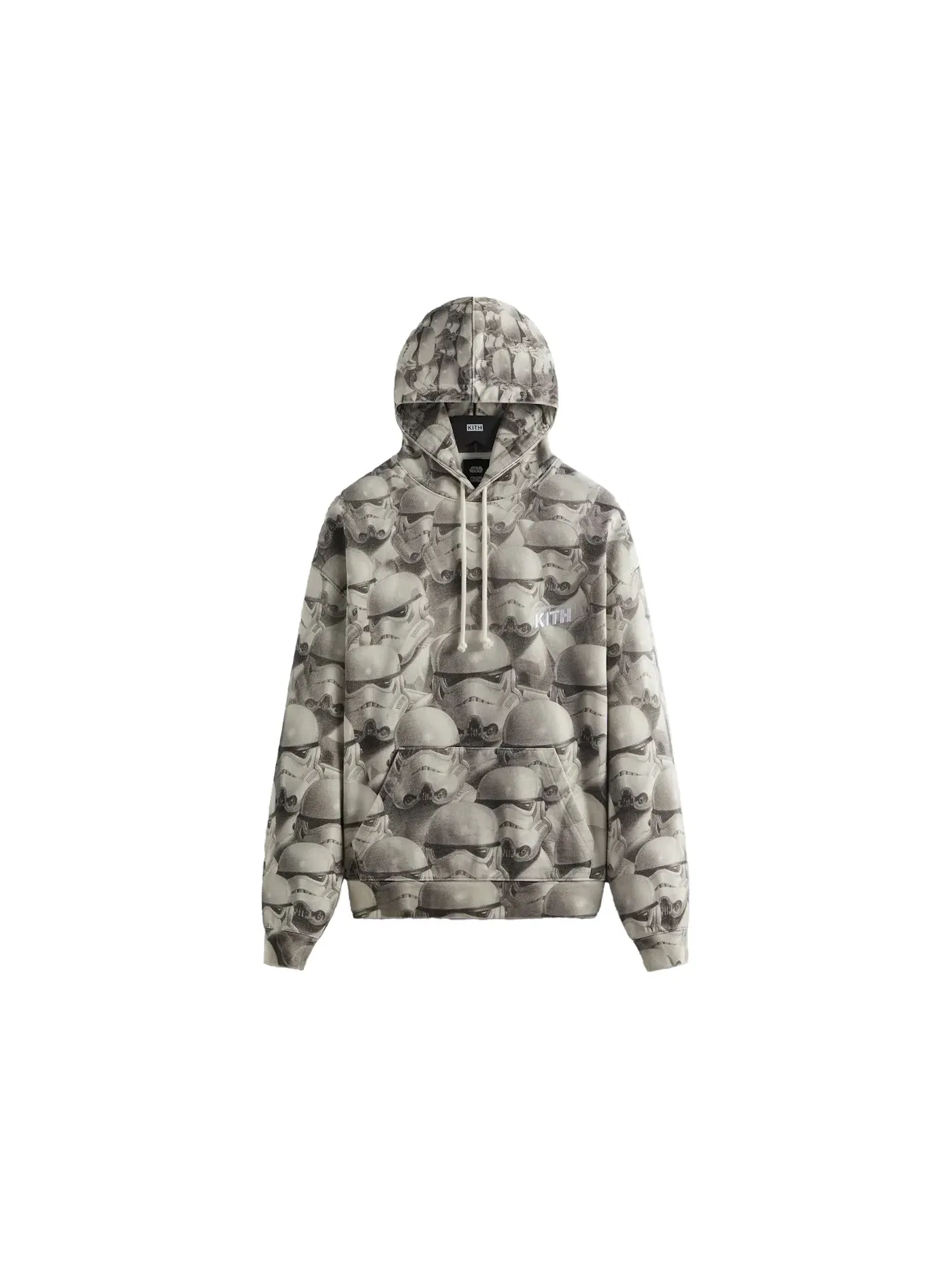 Мужской худи с принтом Kith x STAR WARS Stormtrooper Vintage Hoodie — изображение 1 из 2, белый