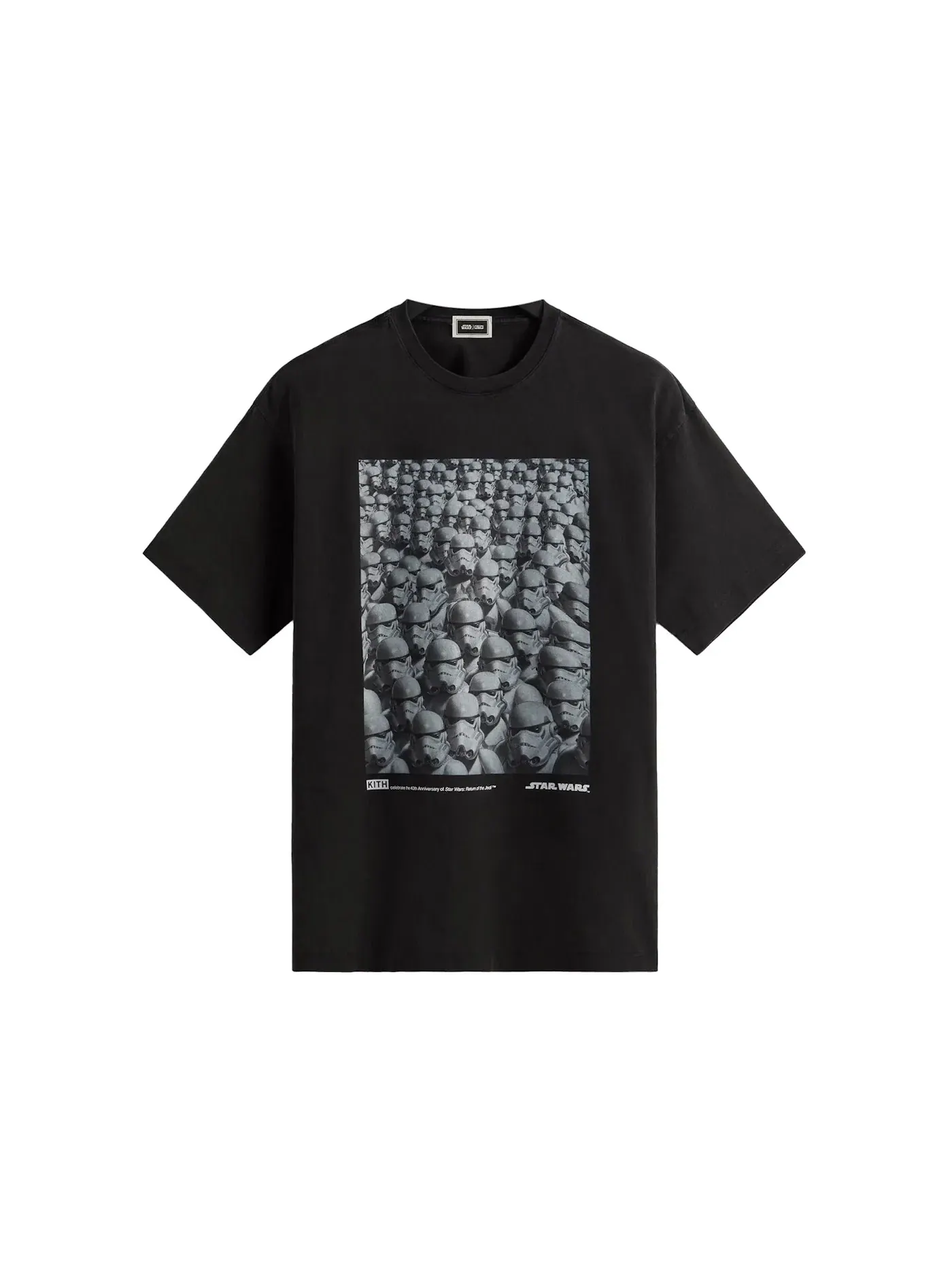 Мужская футболка с принтом Kith x STAR WARS Stormtrooper Vintage Tee Kith — изображение 1 из 1, черный