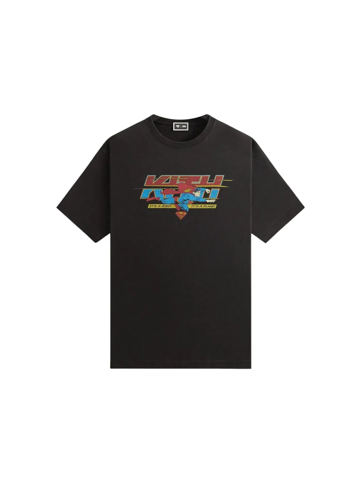 Мужская футболка с принтом Kith x Superman It's A Bird Vintage Tee — изображение 1 из 2, черный