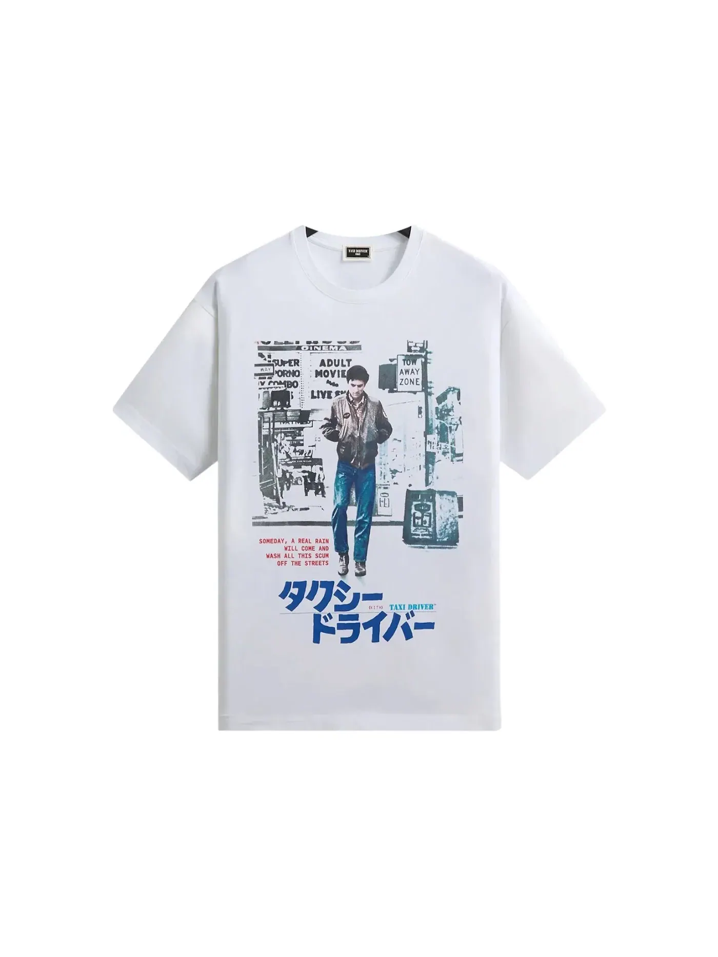Мужская футболка с принтом Kith x Taxi Driver Japanese Poster Standard Tee Kith — изображение 1 из 2, белый
