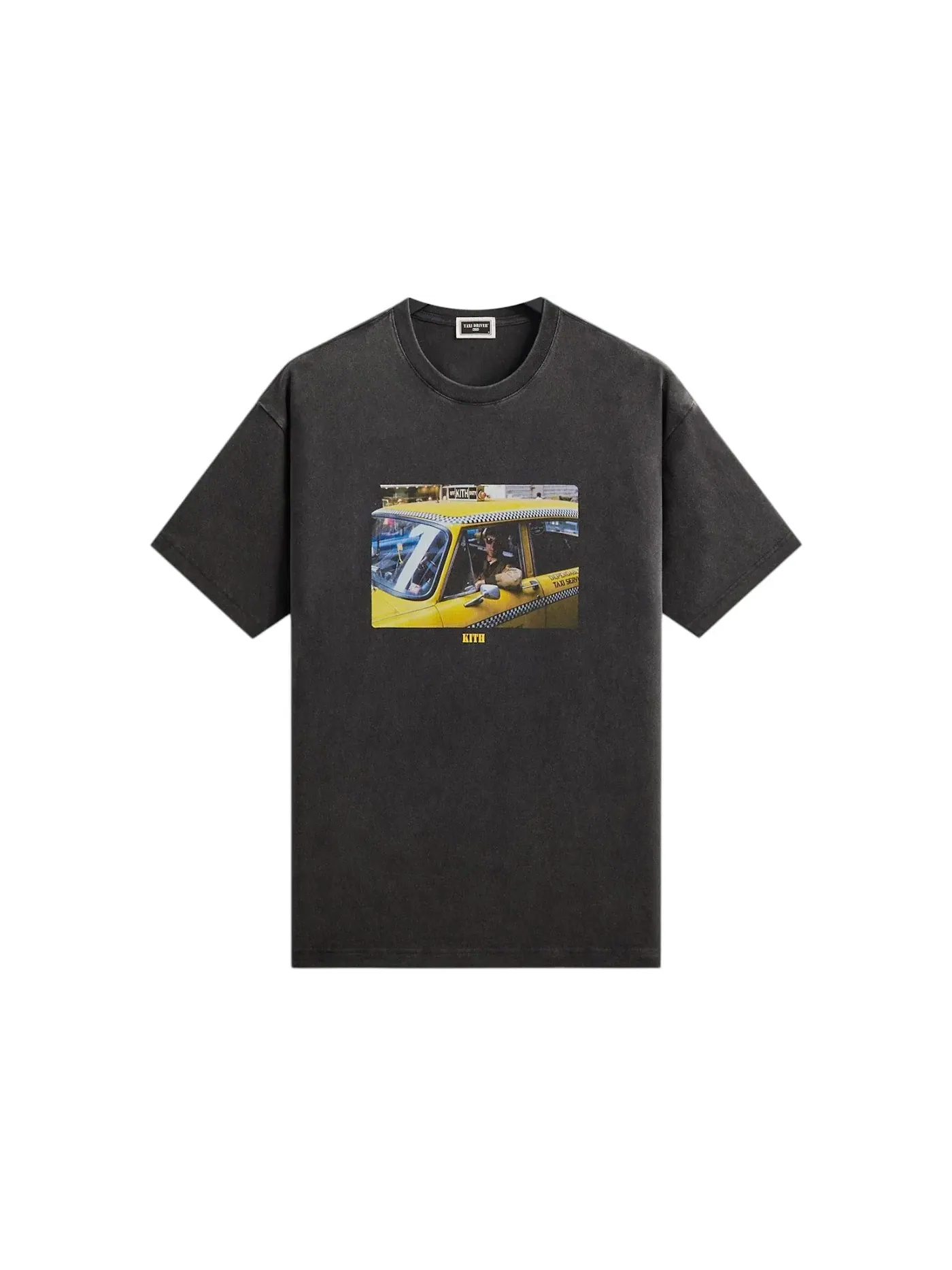 Мужская футболка с принтом Kith x Taxi Driver Taxi Vintage Tee — изображение 1 из 2, черный