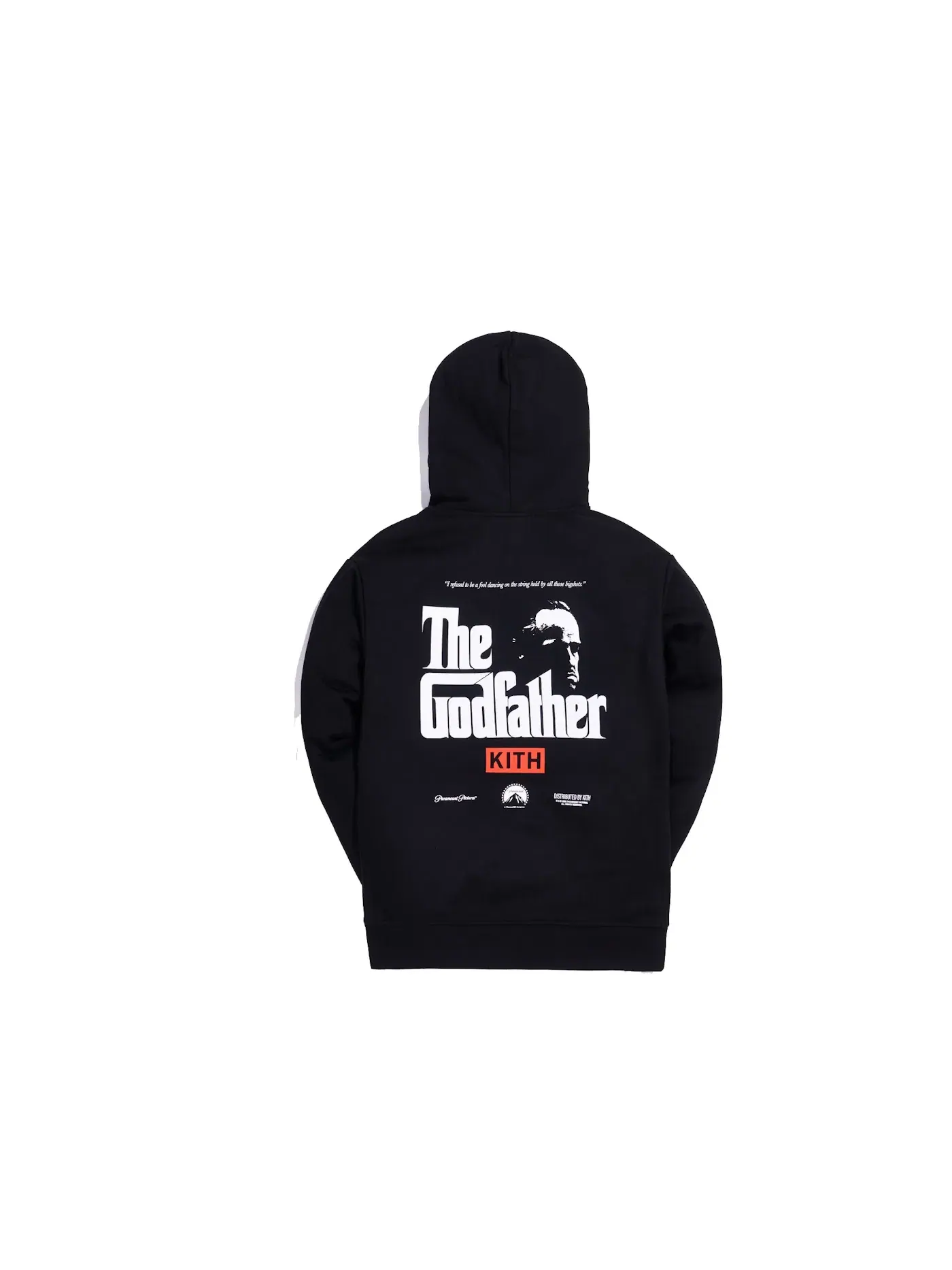 Мужской пуловер с принтом Kith x The Godfather Il Padrino Hoodie — изображение 2 из 2, черный