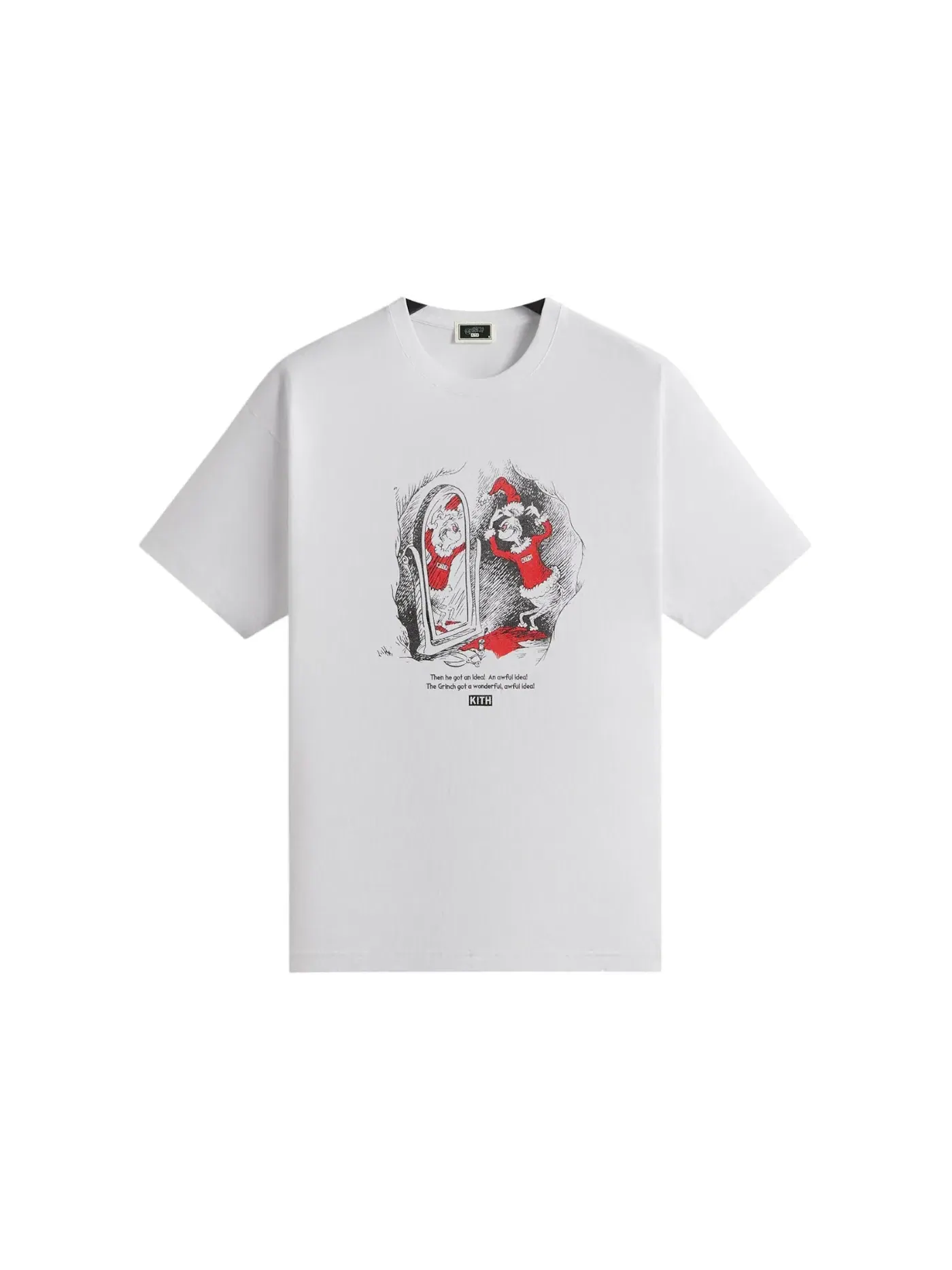 Мужская футболка с принтом Kith x The Grinch Santa Vintage Tee — изображение 1 из 2, белый
