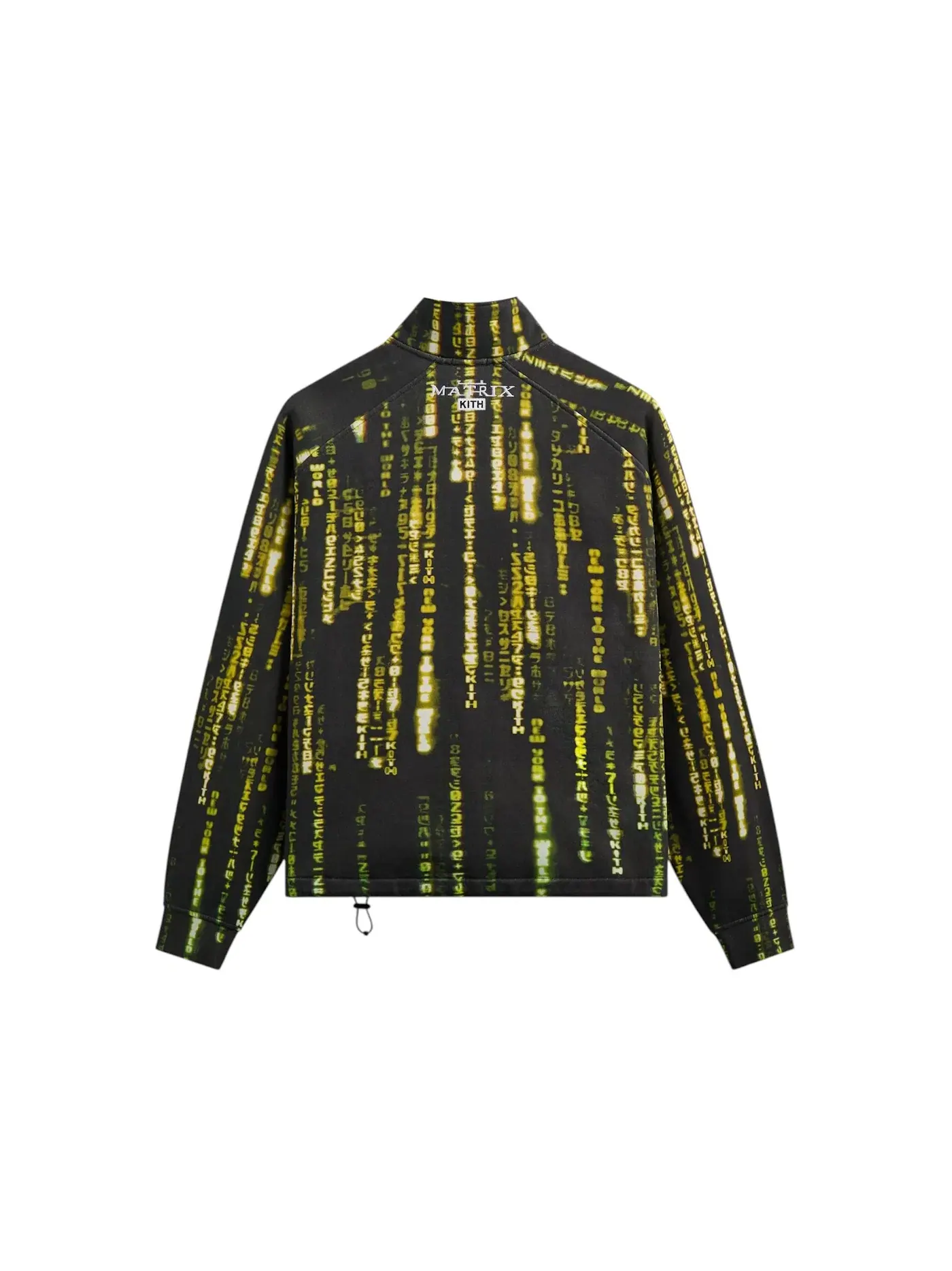 Мужская футболка с длинным рукавом Kith x The Matrix Code Vintage Nelson Quarter Zip — изображение 2 из 2, черный