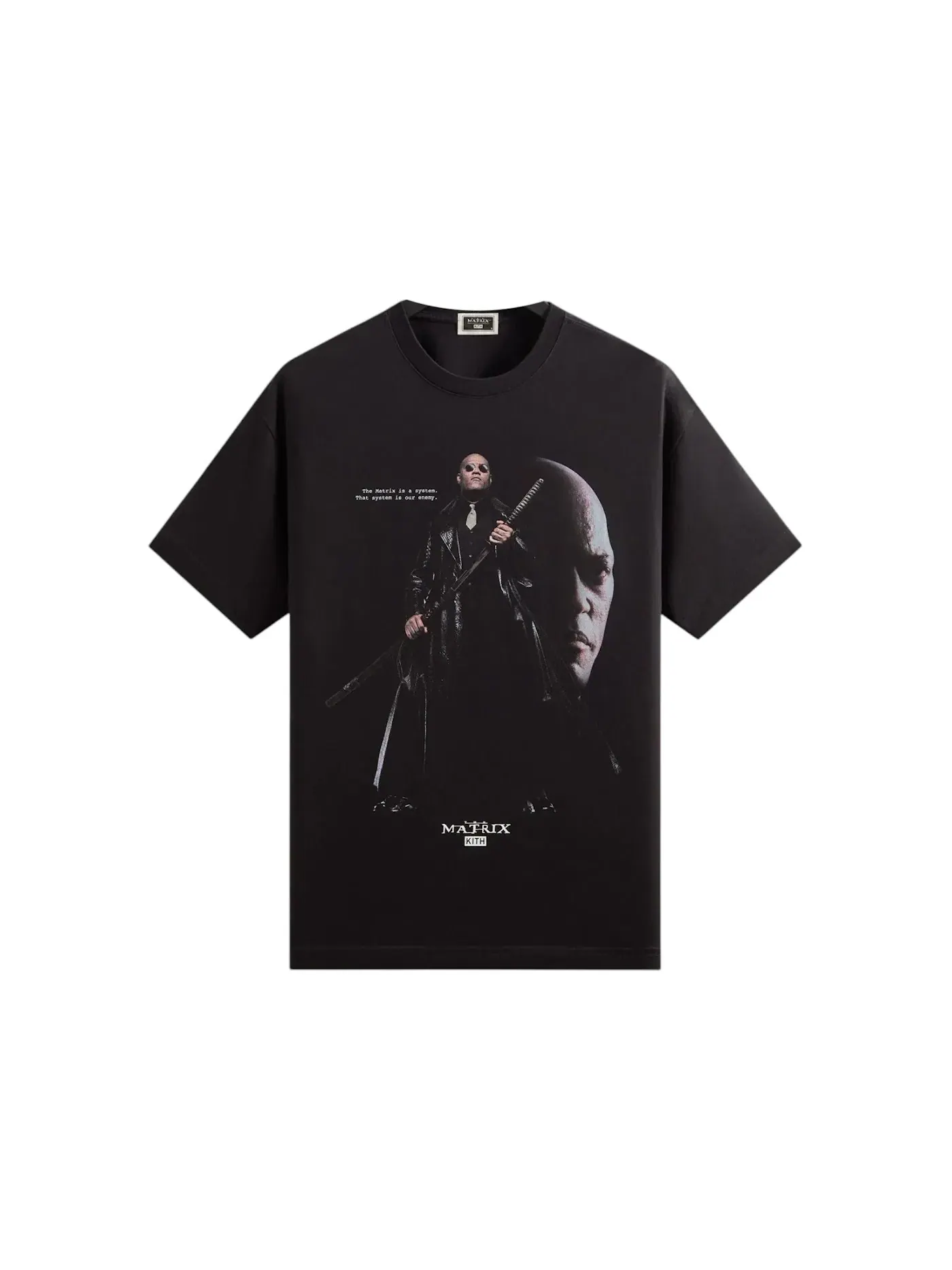 Мужская футболка с принтом Kith x The Matrix Morpheus Tee Kith — изображение 1 из 2, черный