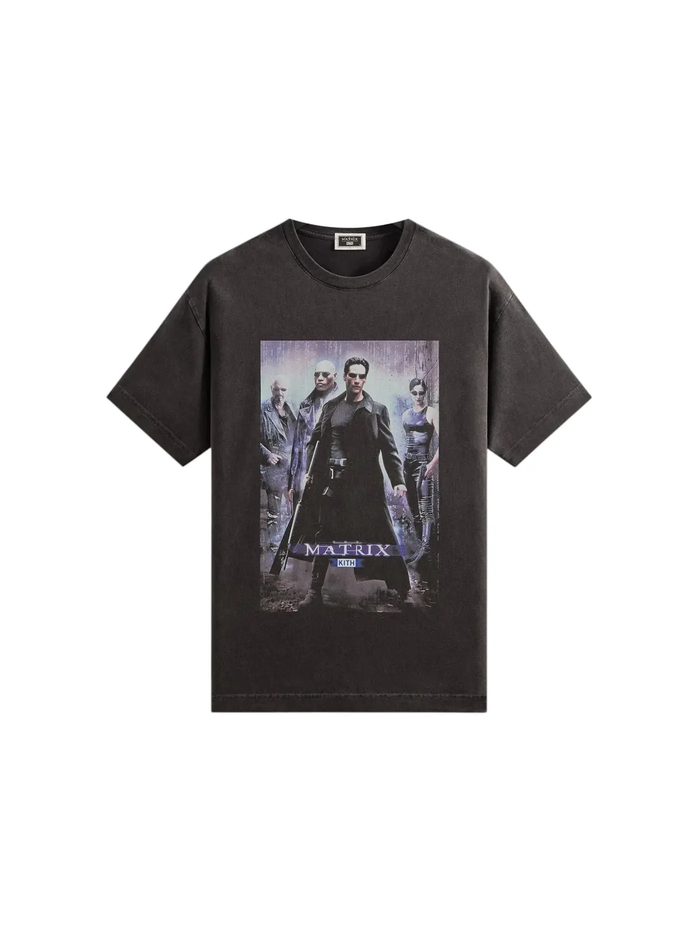 Мужская футболка с принтом The Matrix Poster Vintage Tee Kith — изображение 1 из 2, черный