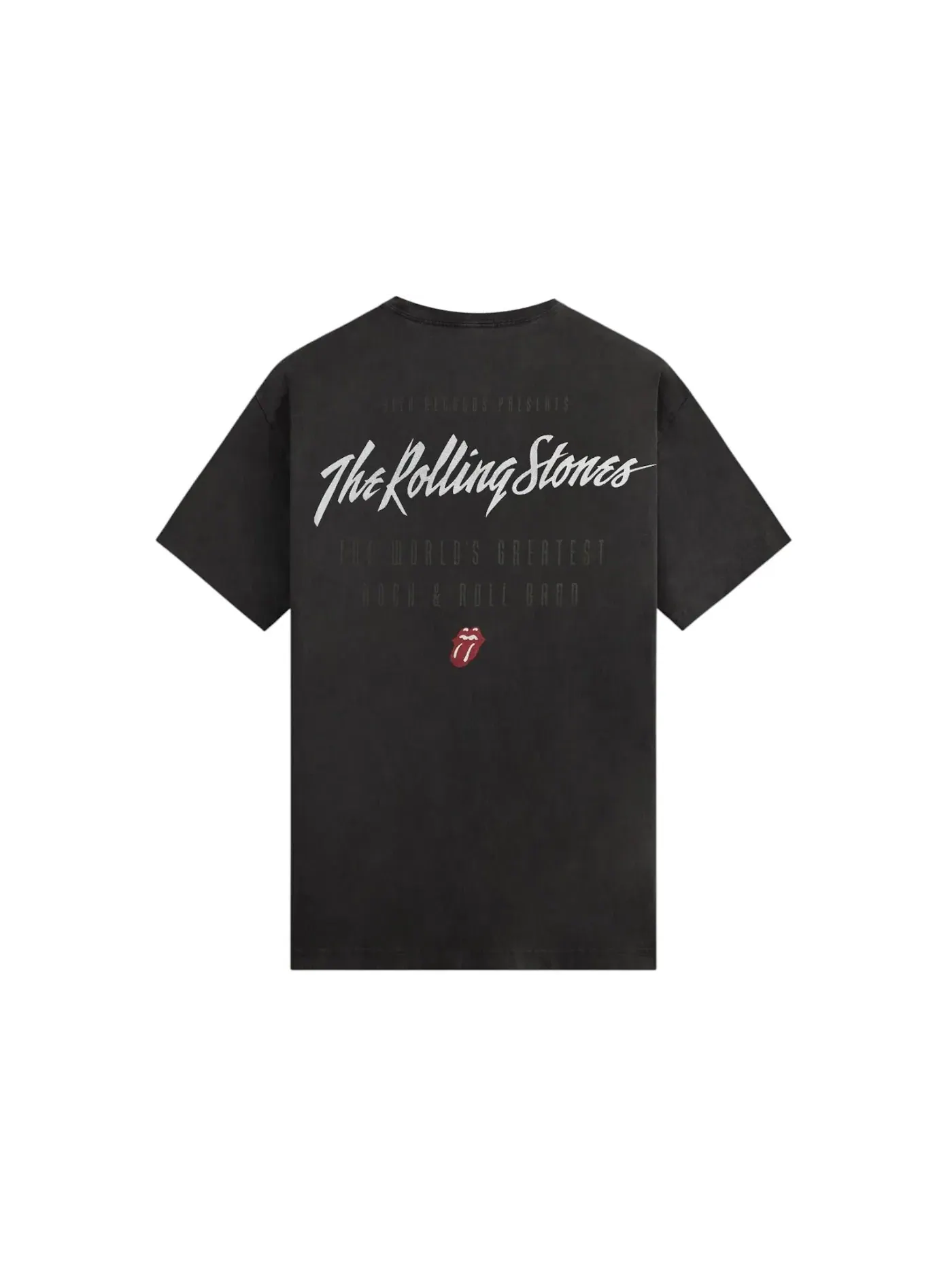 Мужская футболка с принтом Kith x The Rolling Stones Keith Richards Concert Photo Vintage Tee — изображение 2 из 2, черный