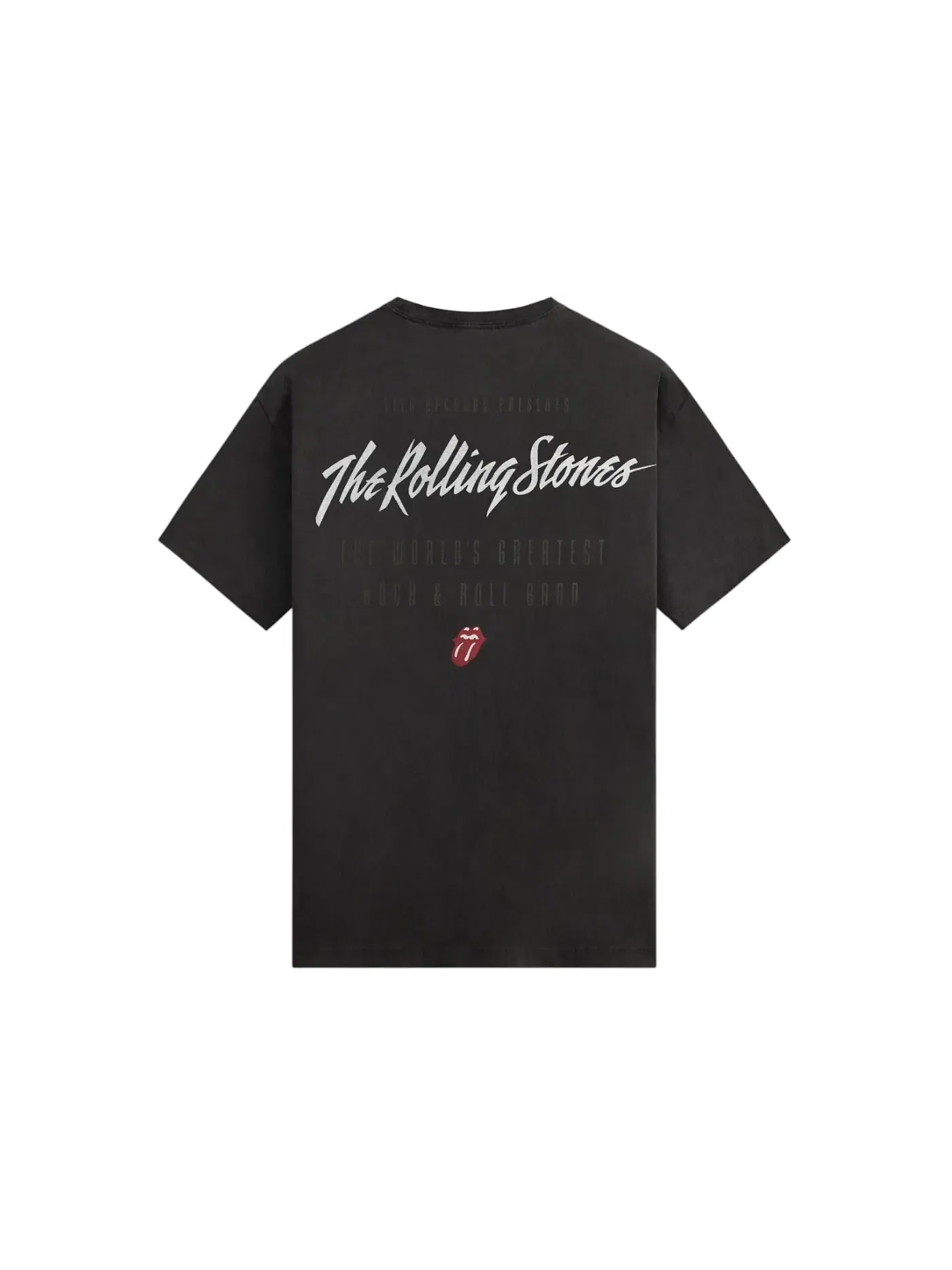 Мужская футболка с принтом Kith x The Rolling Stones Mick Jagger Concert Photo Vintage Tee — изображение 2 из 2, черный