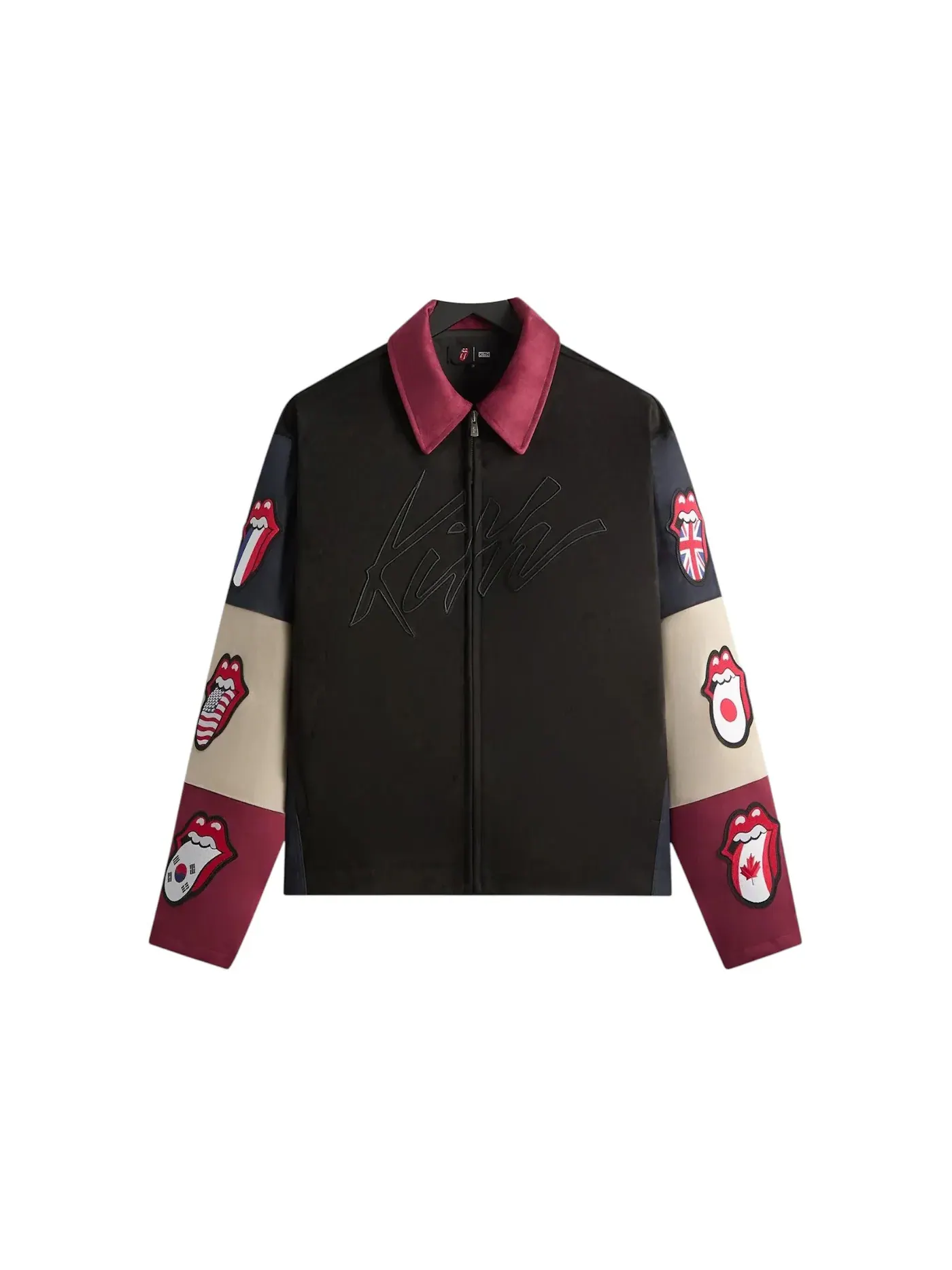 Мужская куртка из микрофибры с принтом Owen Jacket Kith — изображение 1 из 2, черный
