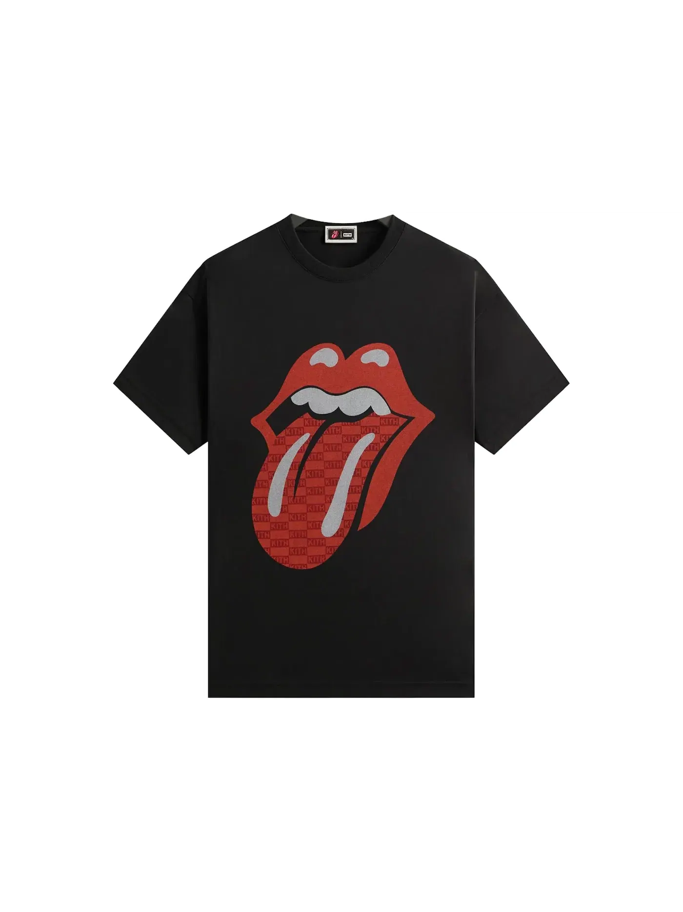 Мужская футболка с принтом Monogram Tongue Kith — изображение 1 из 2, черный