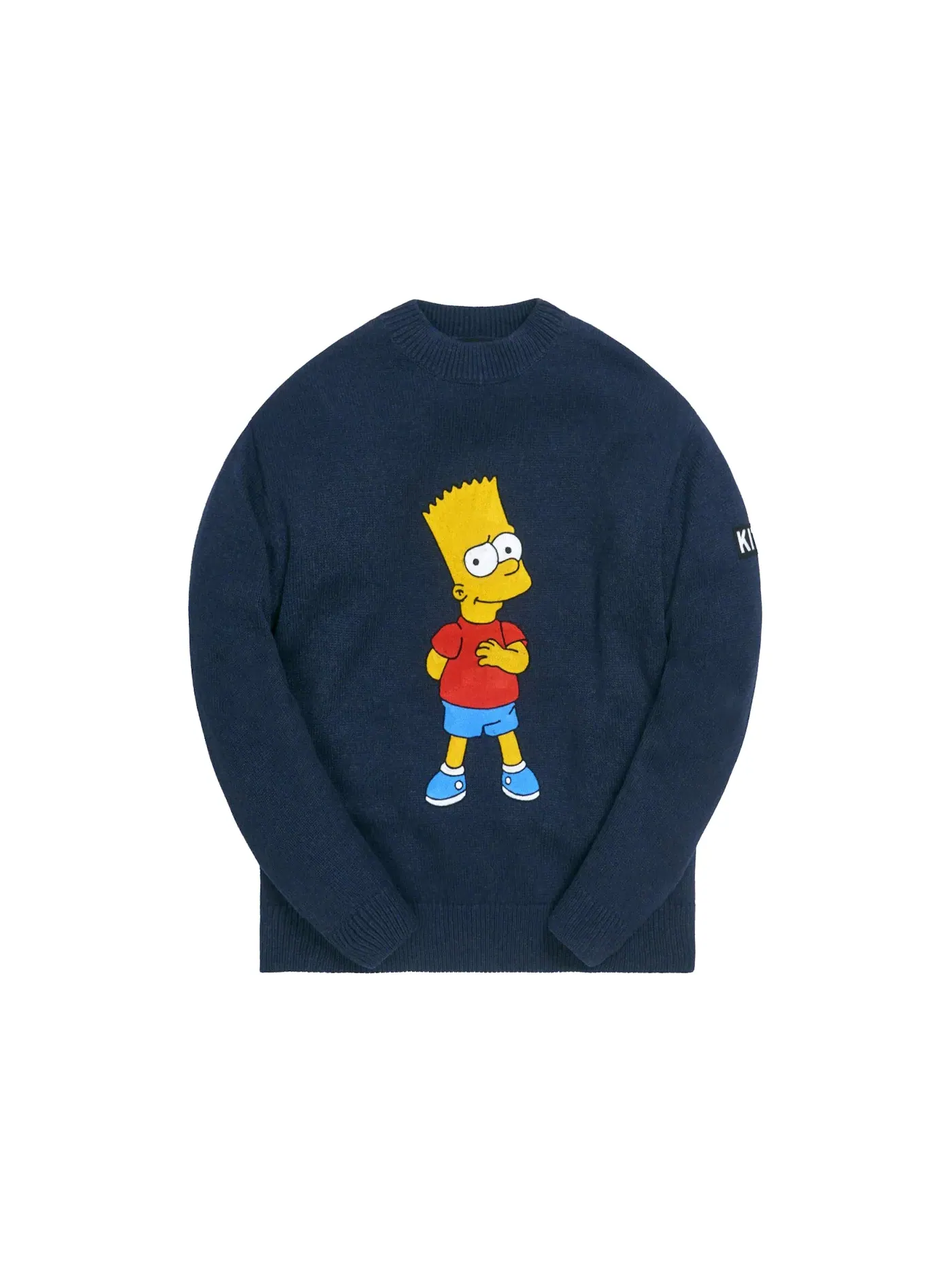 Мужской свитер с принтом Bart Intarsia Kith — изображение 1 из 2, темно-синий/мульти