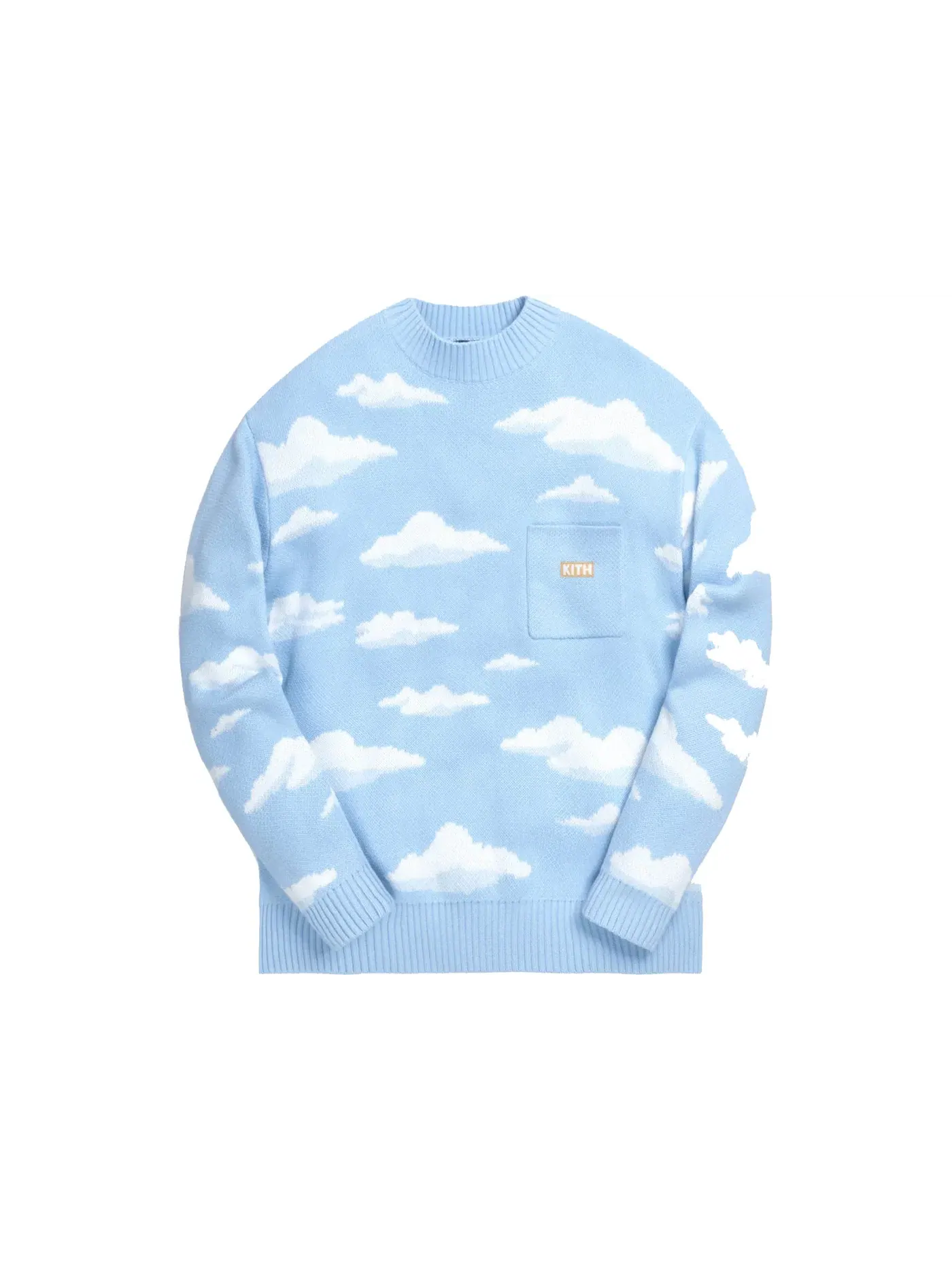 Мужской свитер с интарсией Cloud Intarsia Kith — изображение 1 из 2, синий