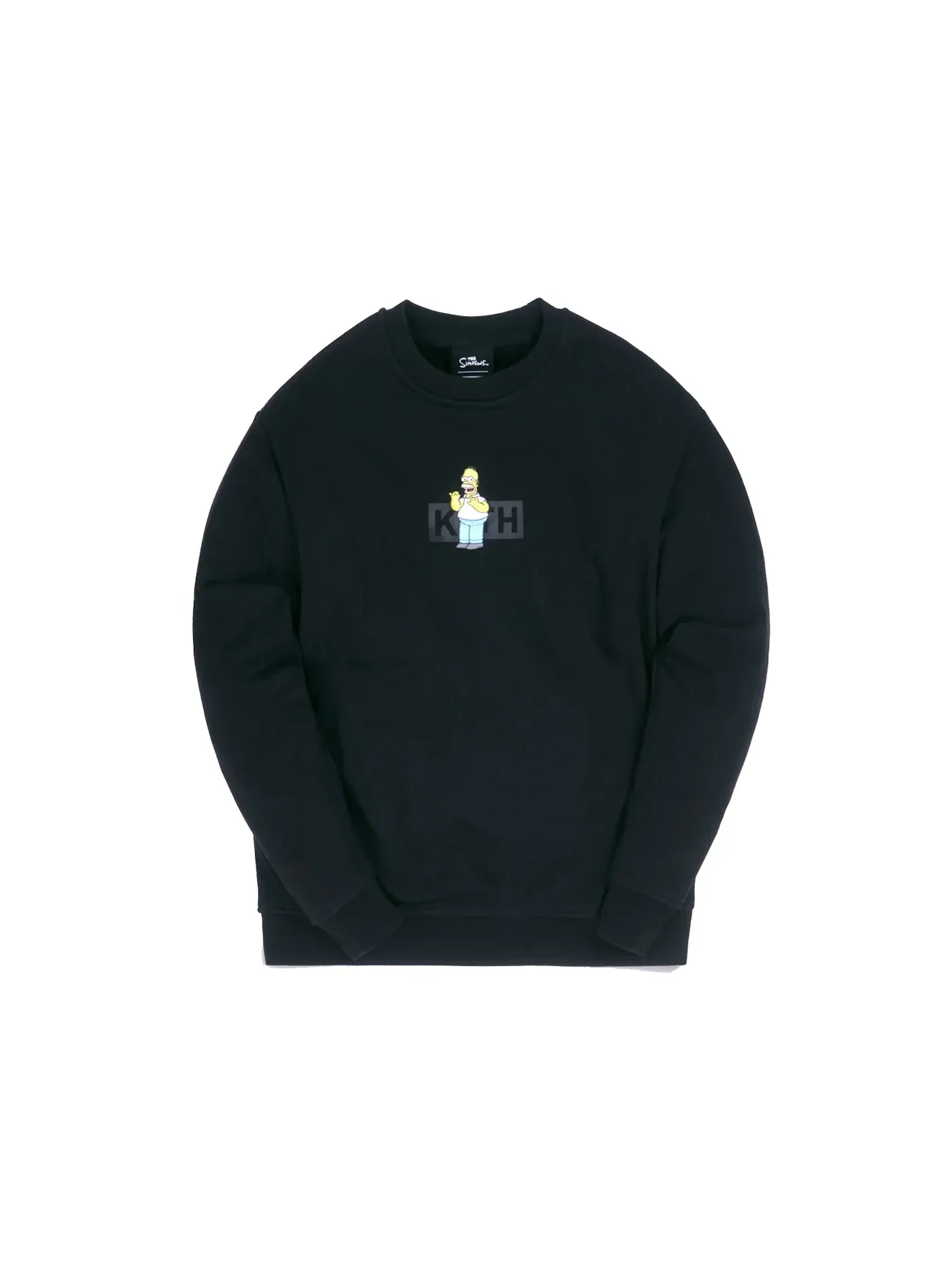 Мужской свитшот с принтом Homer Box Logo Kith — изображение 1 из 2, черный