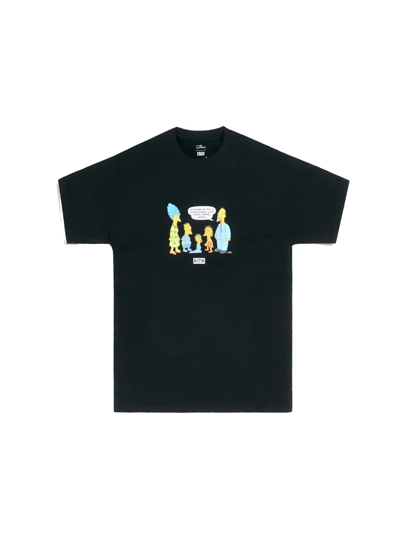 Мужская футболка с принтом Kith x The Simpsons Original Family Tee Kith — изображение 1 из 1, черный