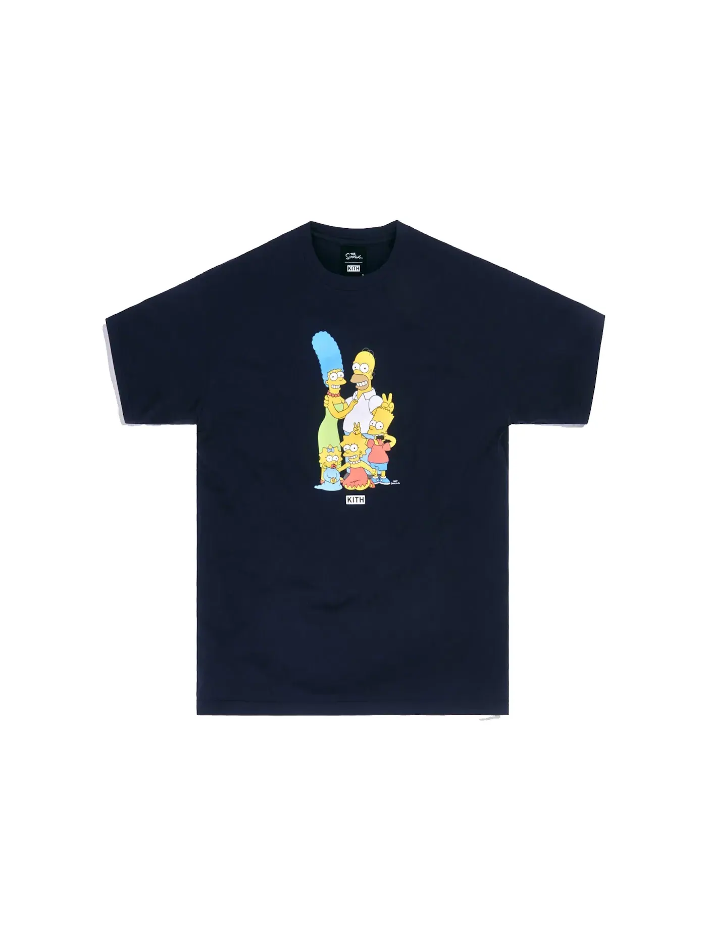 Мужская футболка с принтом Kith x The Simpsons Portrait Tee Kith — изображение 1 из 1, темно-синий