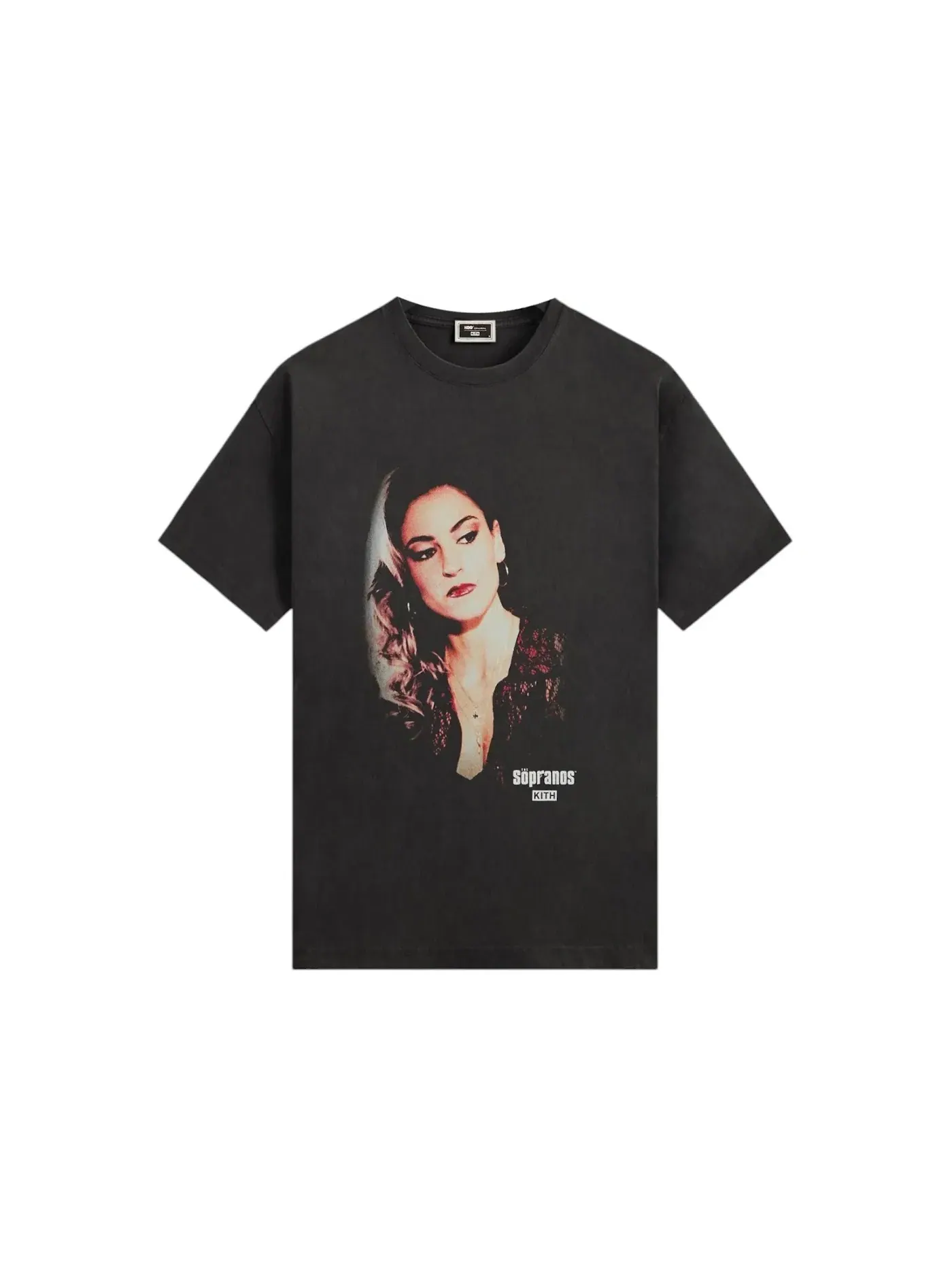 Мужская футболка с принтом Kith x The Sopranos Adriana Vignette Vintage Tee — изображение 1 из 2, черный