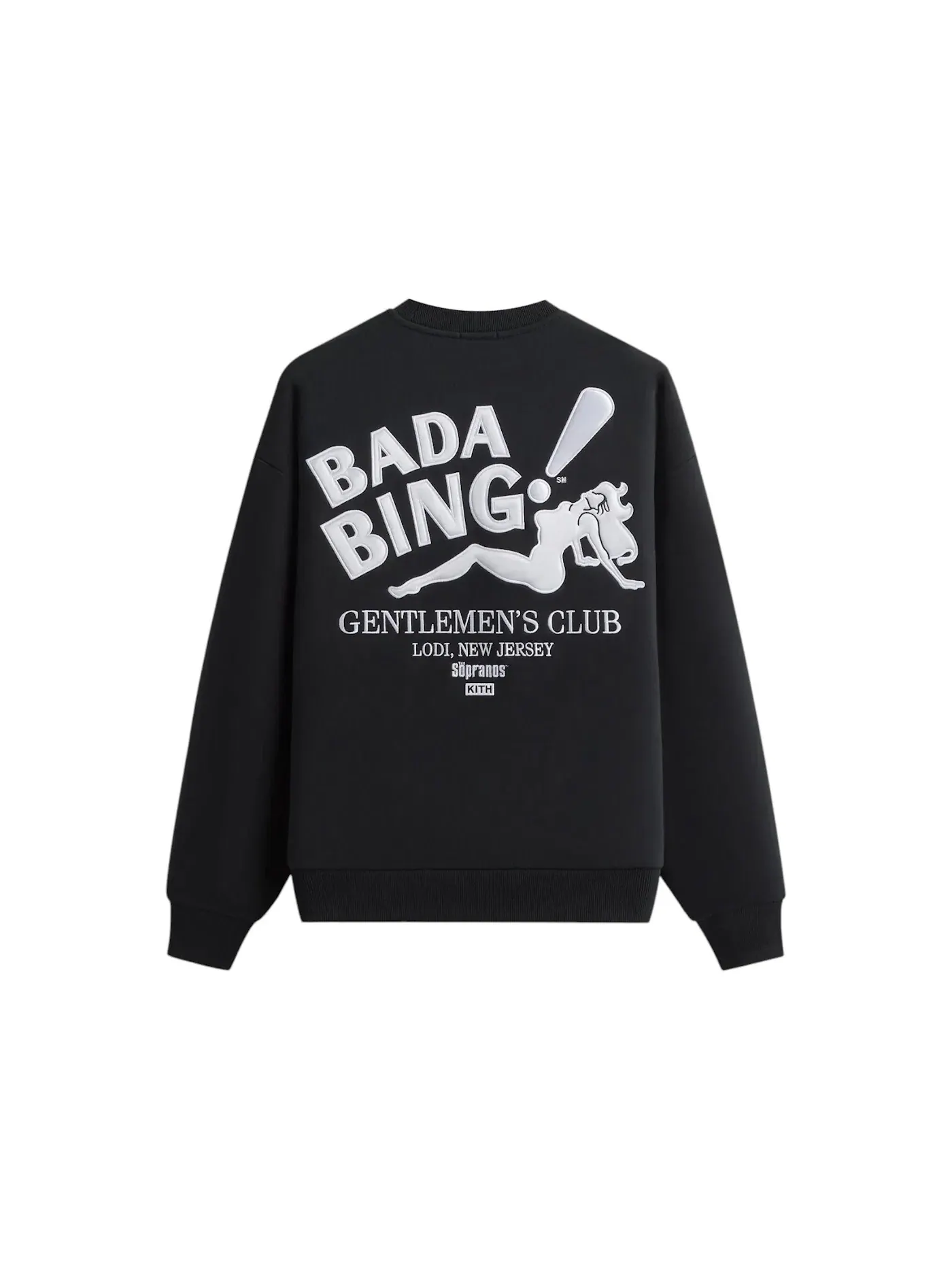 Мужской свитшот с принтом Kith x The Sopranos Bada Bing Nelson Crewneck — изображение 2 из 2, черный