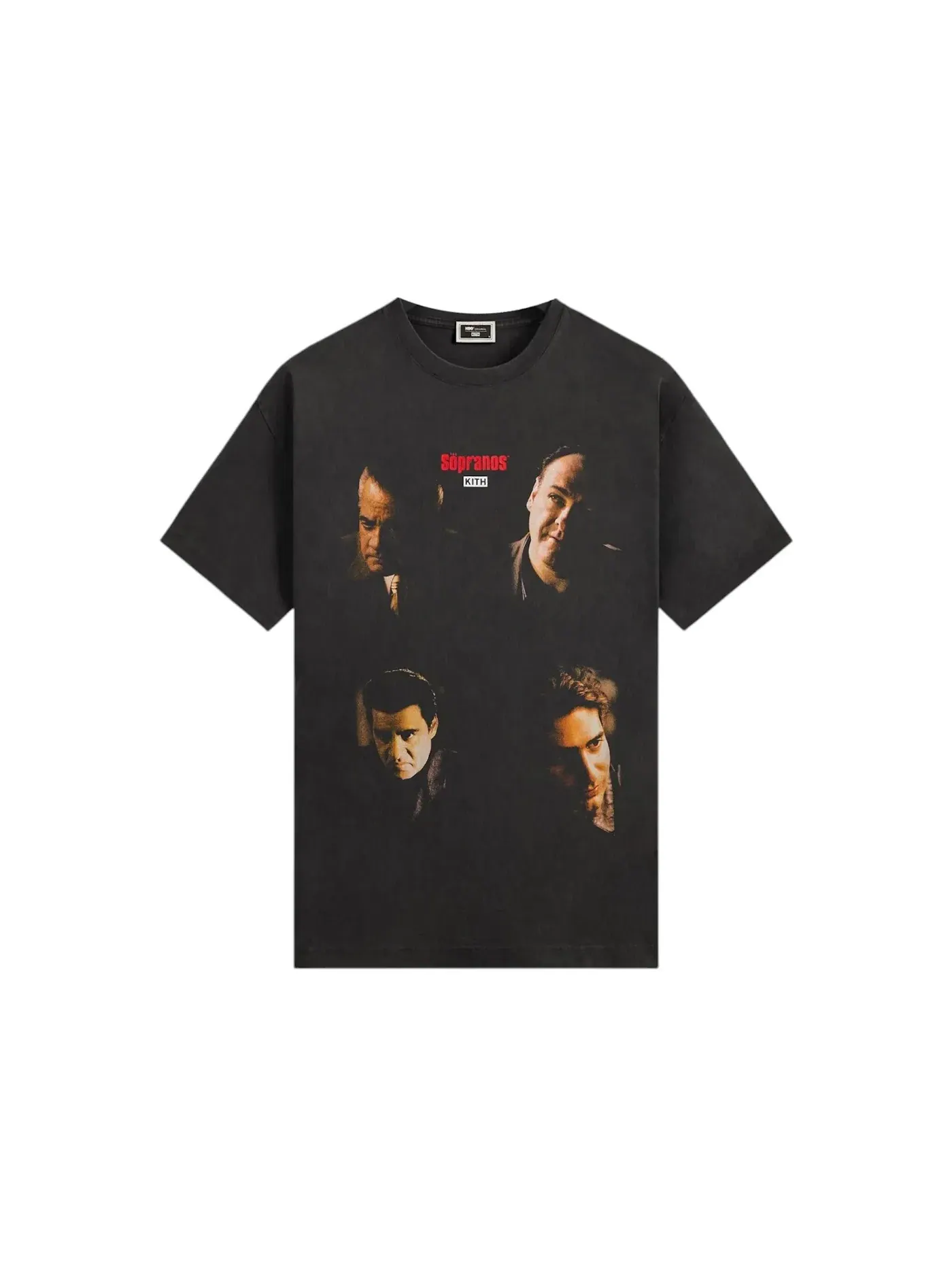 Мужская футболка с принтом Kith x The Sopranos Characters Vignette Vintage Tee — изображение 1 из 2, черный