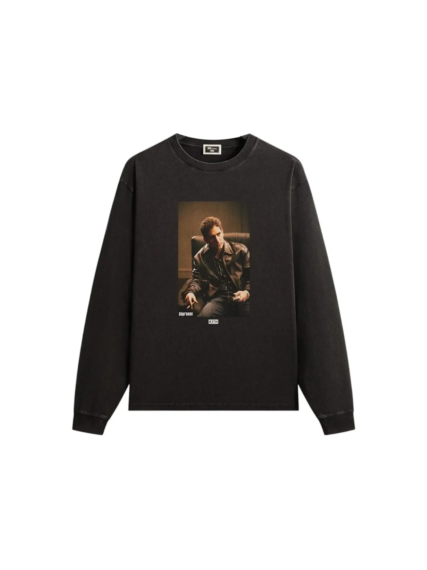 Мужская футболка с длинным рукавом Christopher Vintage Tee Kith — изображение 1 из 2, черный