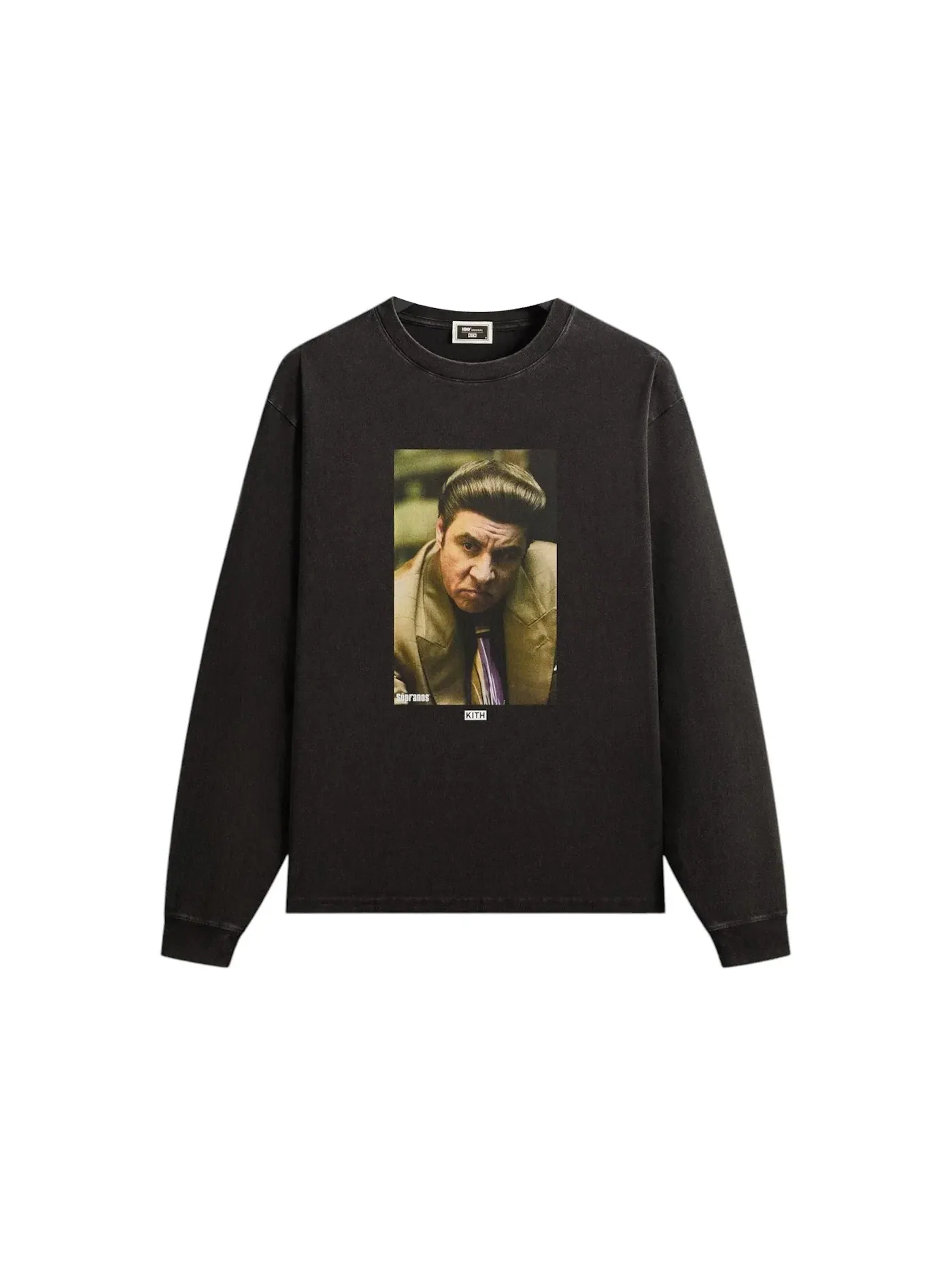 Мужская футболка с длинным рукавом Kith x The Sopranos Silvio Vintage — изображение 1 из 2, черный