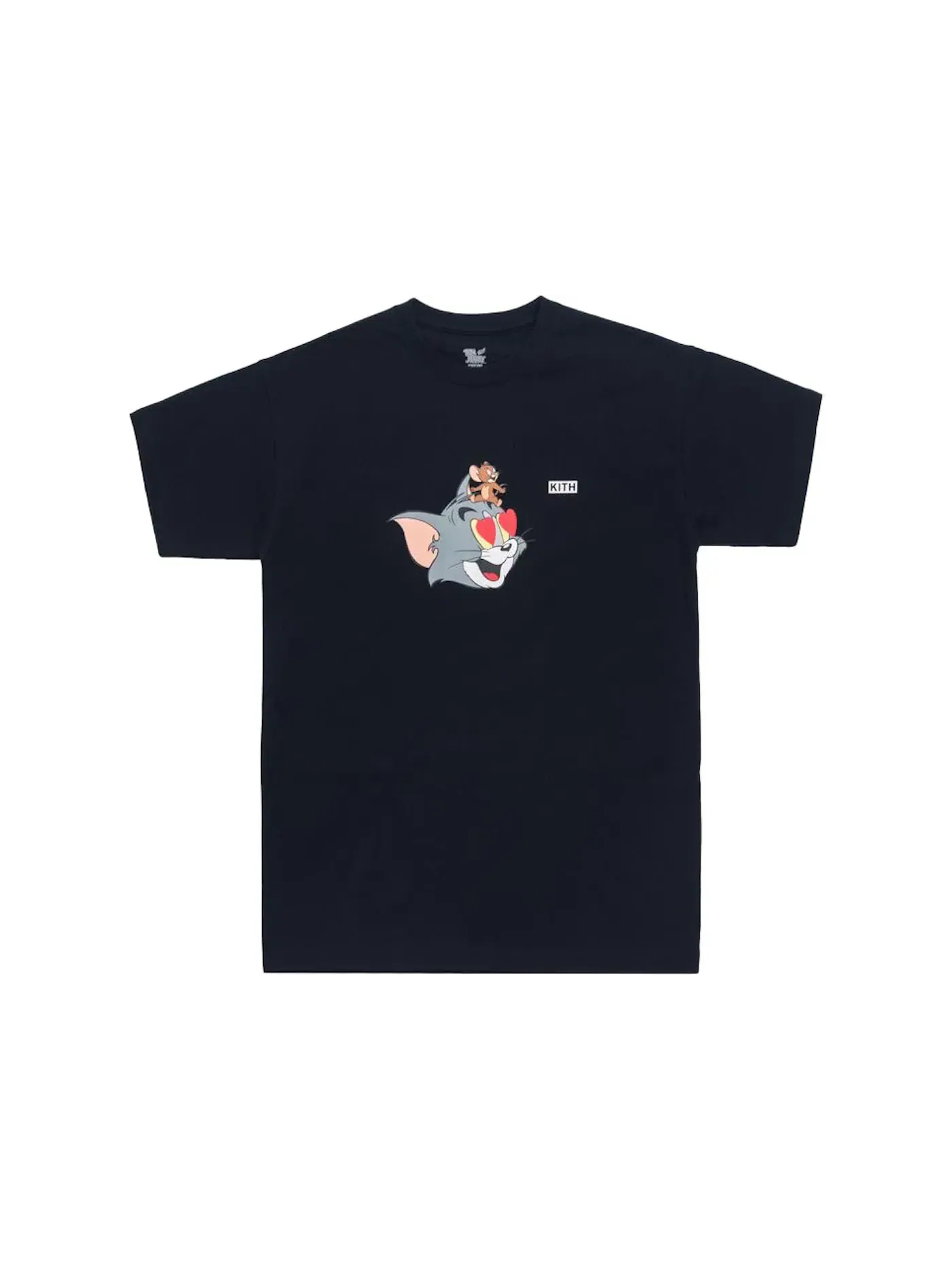 Мужская футболка с принтом Kith x Tom & Jerry Heart Tee Kith — изображение 1 из 1, черный