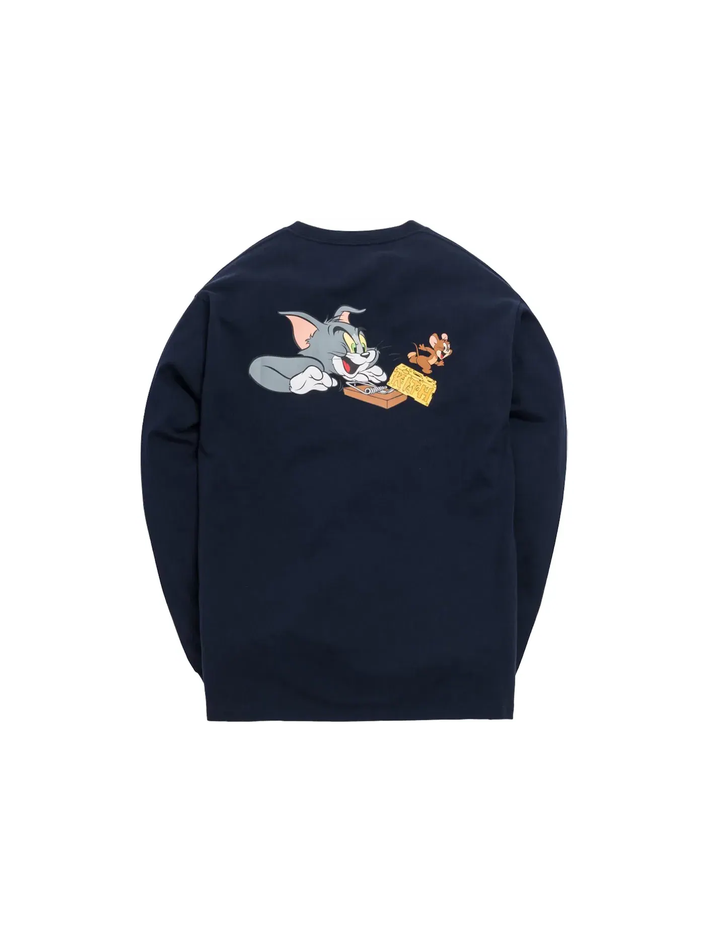 Мужская футболка с длинным рукавом с принтом Kith x Tom & Jerry L/S Cheese Tee Kith — изображение 2 из 2, темно-синий