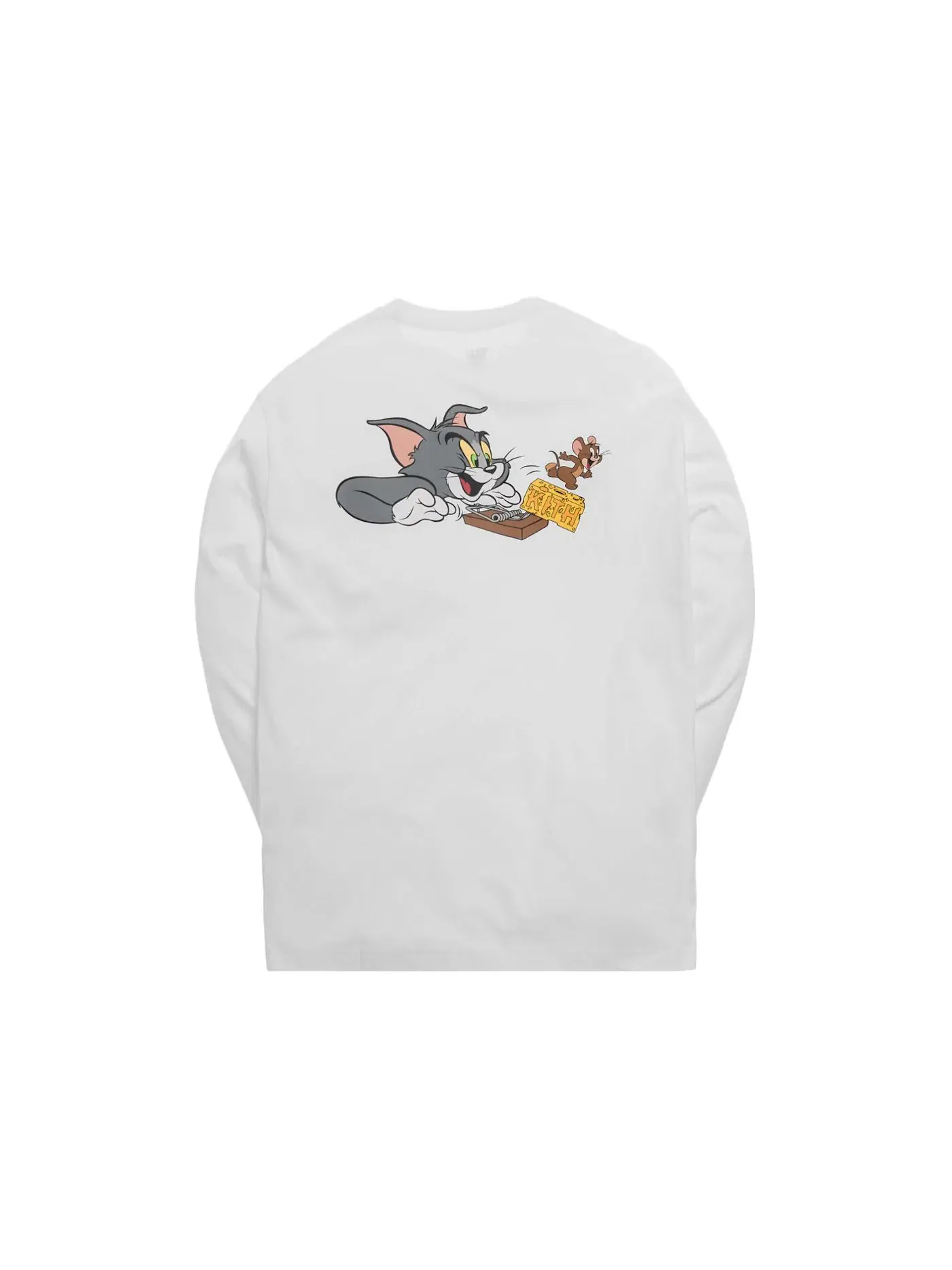 Мужская футболка с длинным рукавом с принтом Kith x Tom & Jerry L/S Cheese Tee Kith — изображение 2 из 2, белый