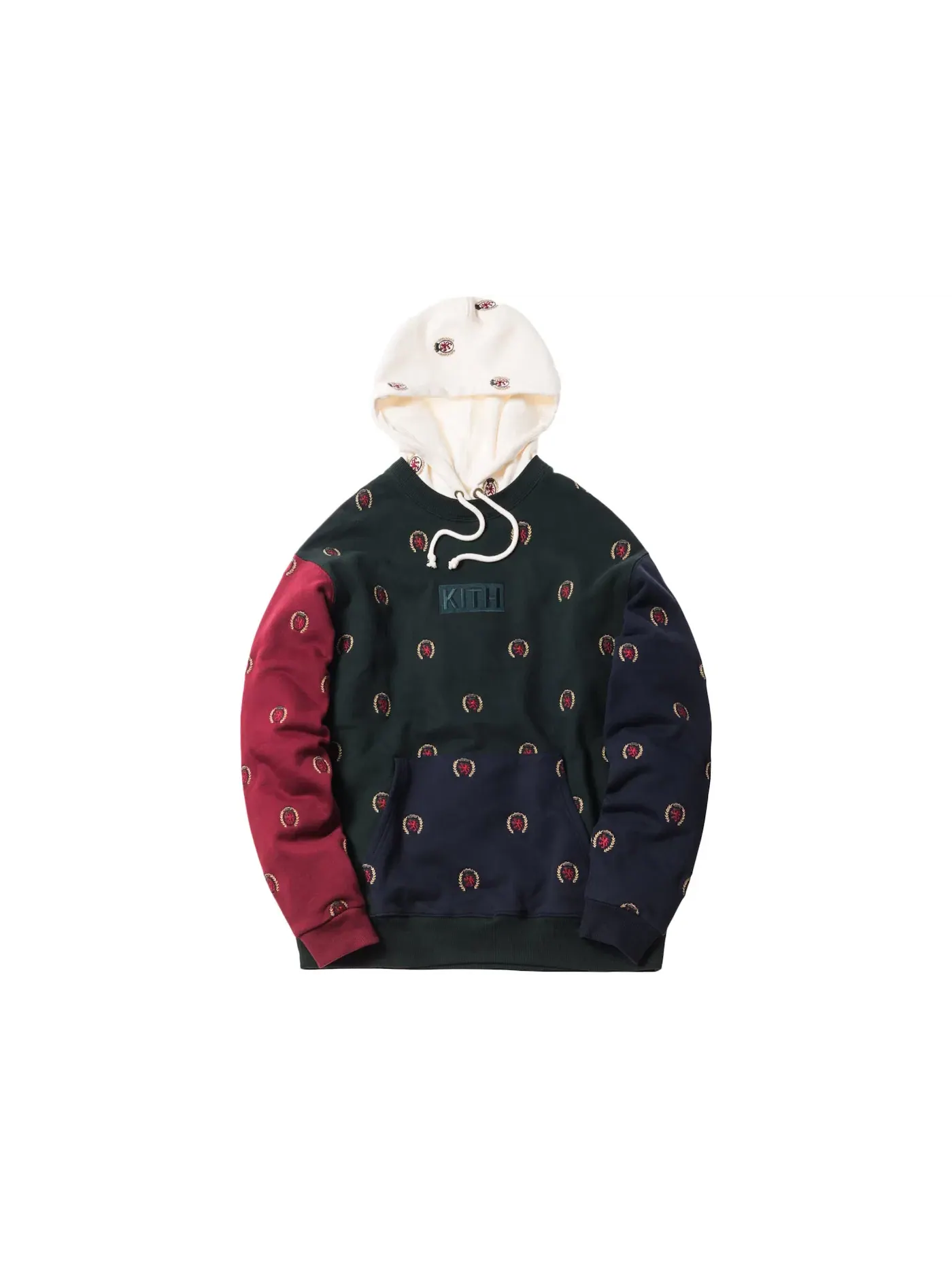 Мужская худи с принтом Kith x Tommy Hilfiger Full Embroidered Crest Kith — изображение 1 из 2, мульти