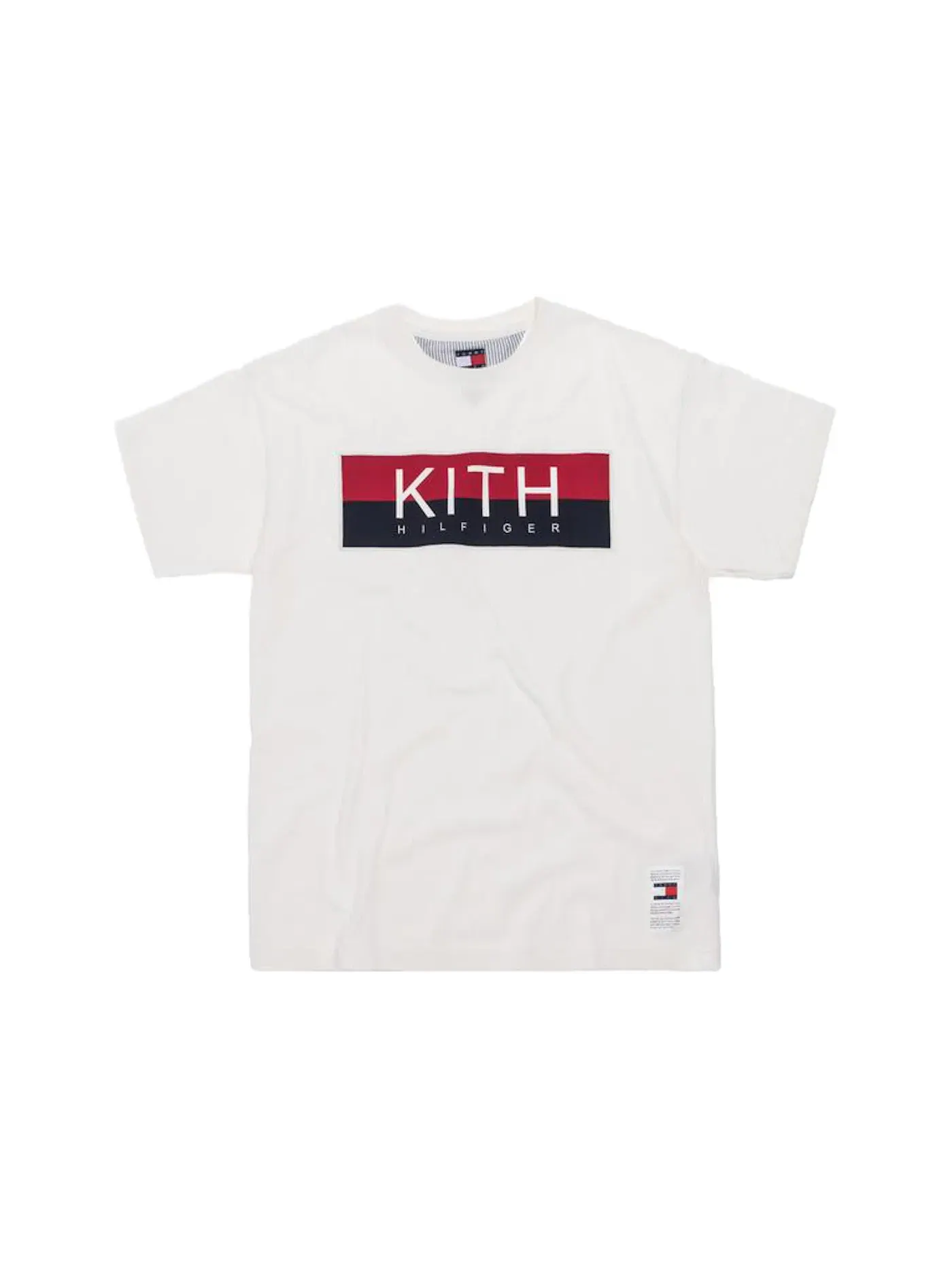 Мужская футболка с принтом Kith x Tommy Hilfiger Logo Tee Kith — изображение 1 из 1, белый