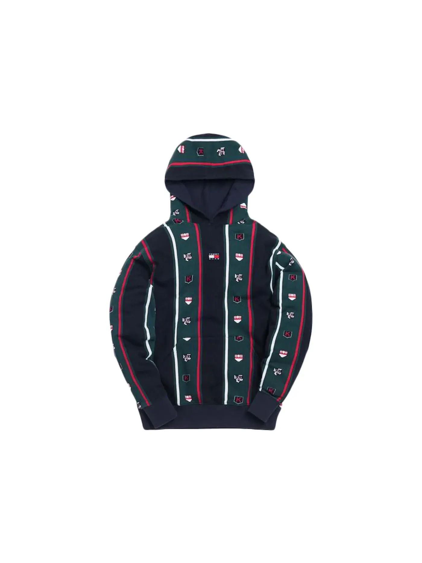 Мужской худи с полосами Kith x Tommy Hilfiger Stripe — изображение 1 из 1, темно-синий