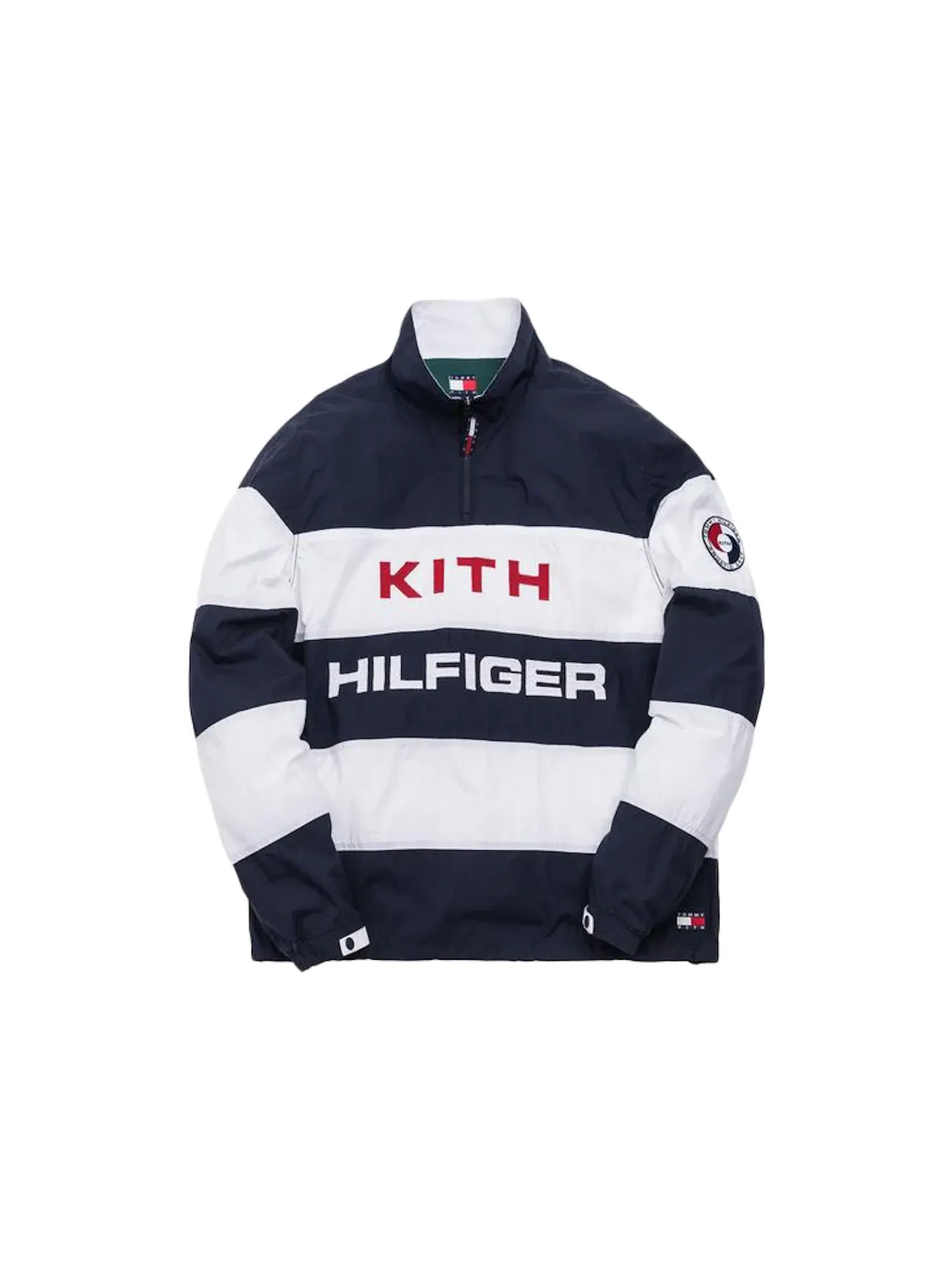 Мужская рубашка с принтом Popover Kith — изображение 1 из 1, темно-синий/белый