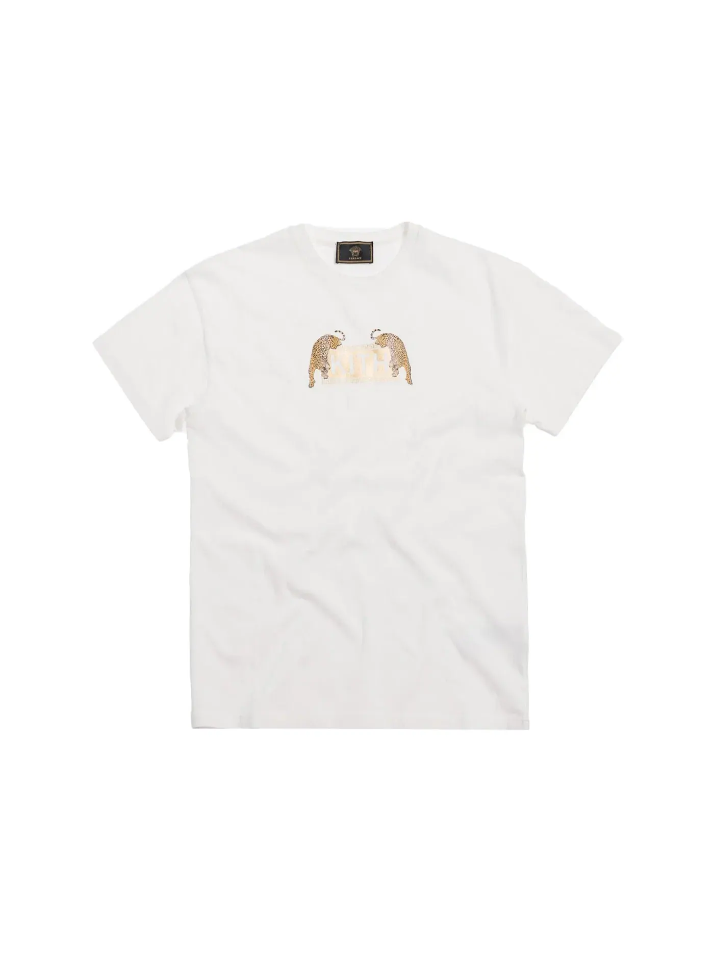 Мужская футболка с принтом Kith x Versace Jaguar Tee — изображение 1 из 1, кремовый