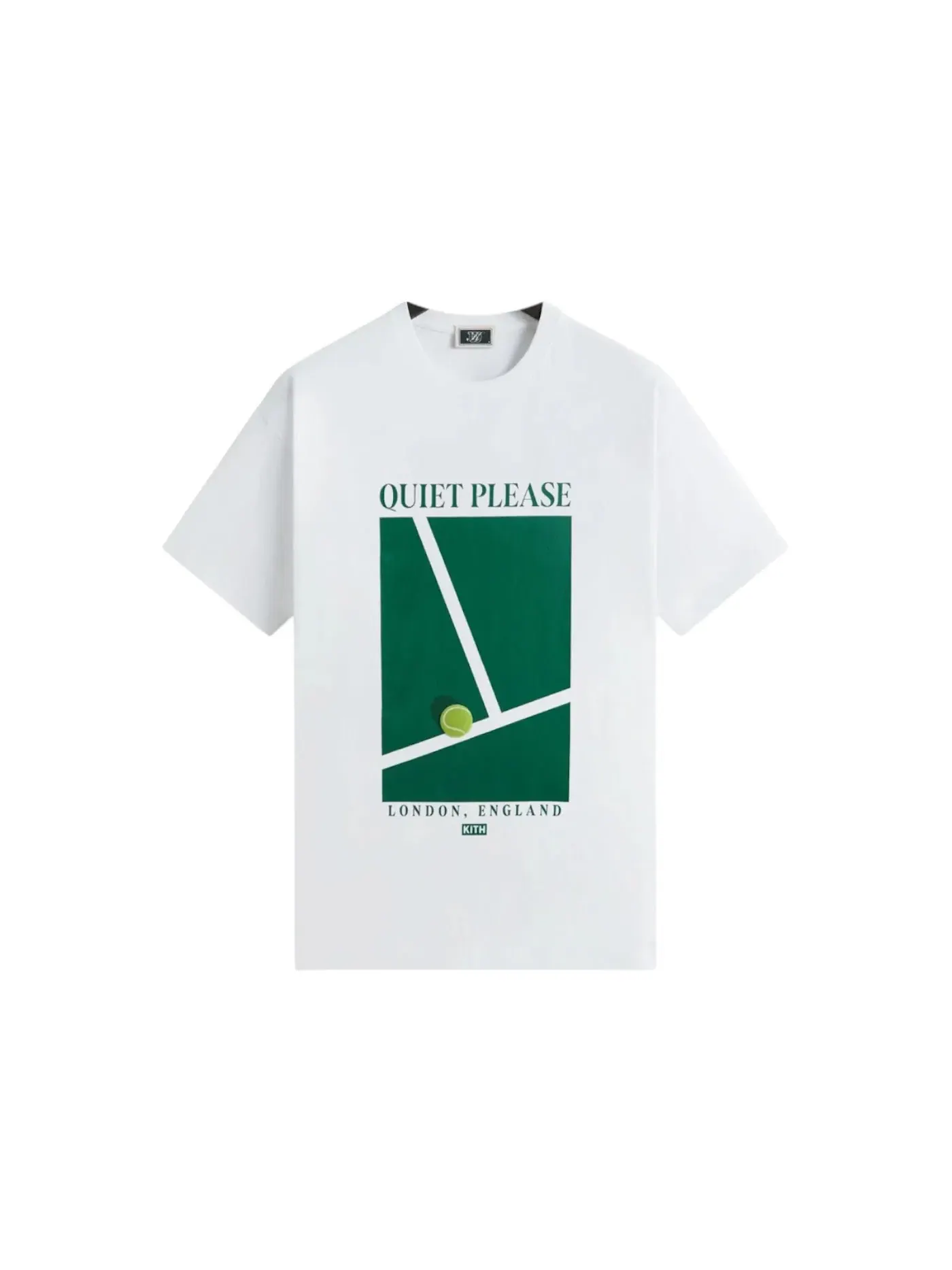 Мужская футболка с принтом Kith x Wilson Court Tee Kith — изображение 1 из 1, белый
