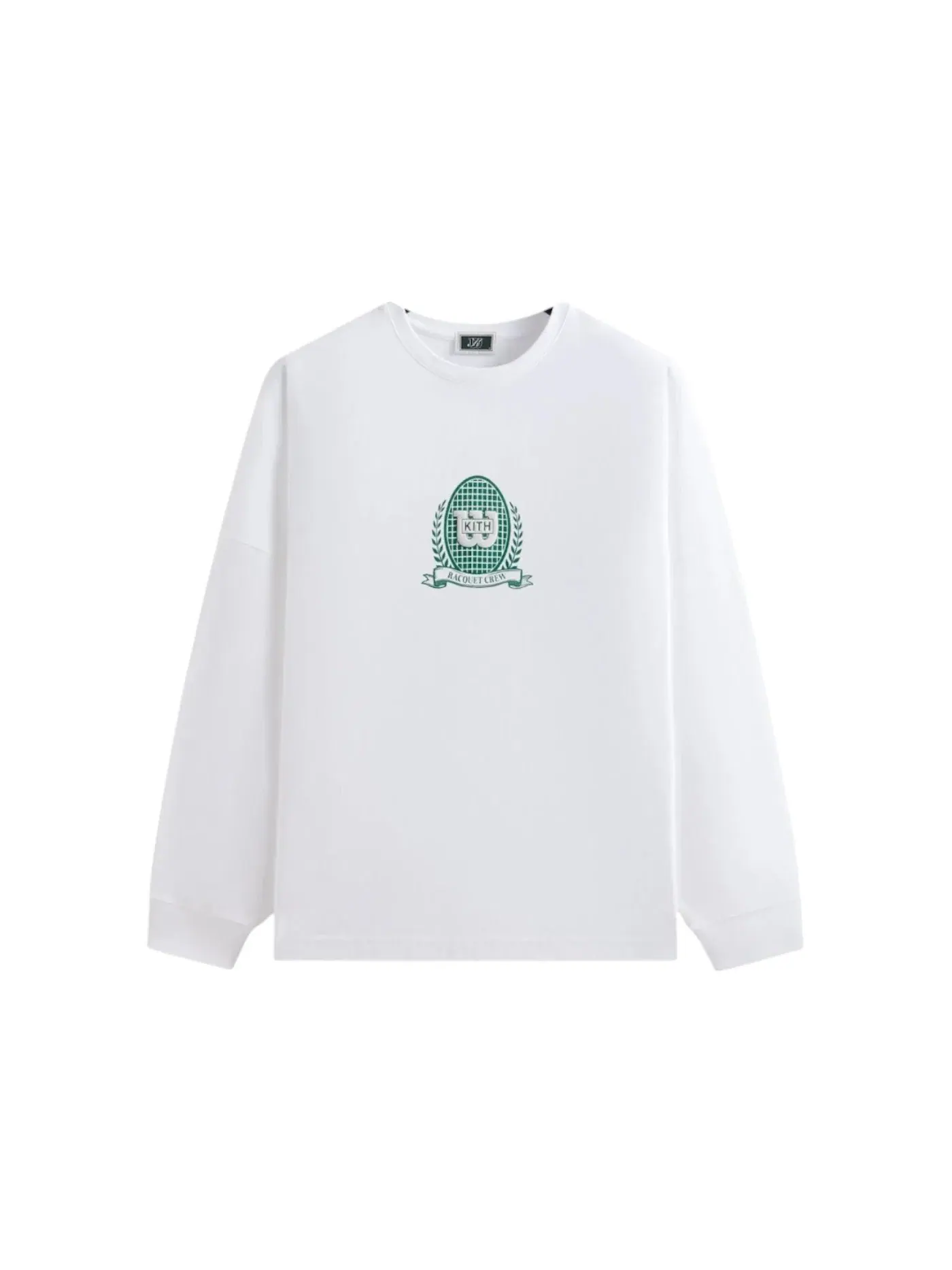 Мужская футболка с длинным рукавом с принтом Kith x Wilson Crest Ramble Tee — изображение 1 из 1, белый