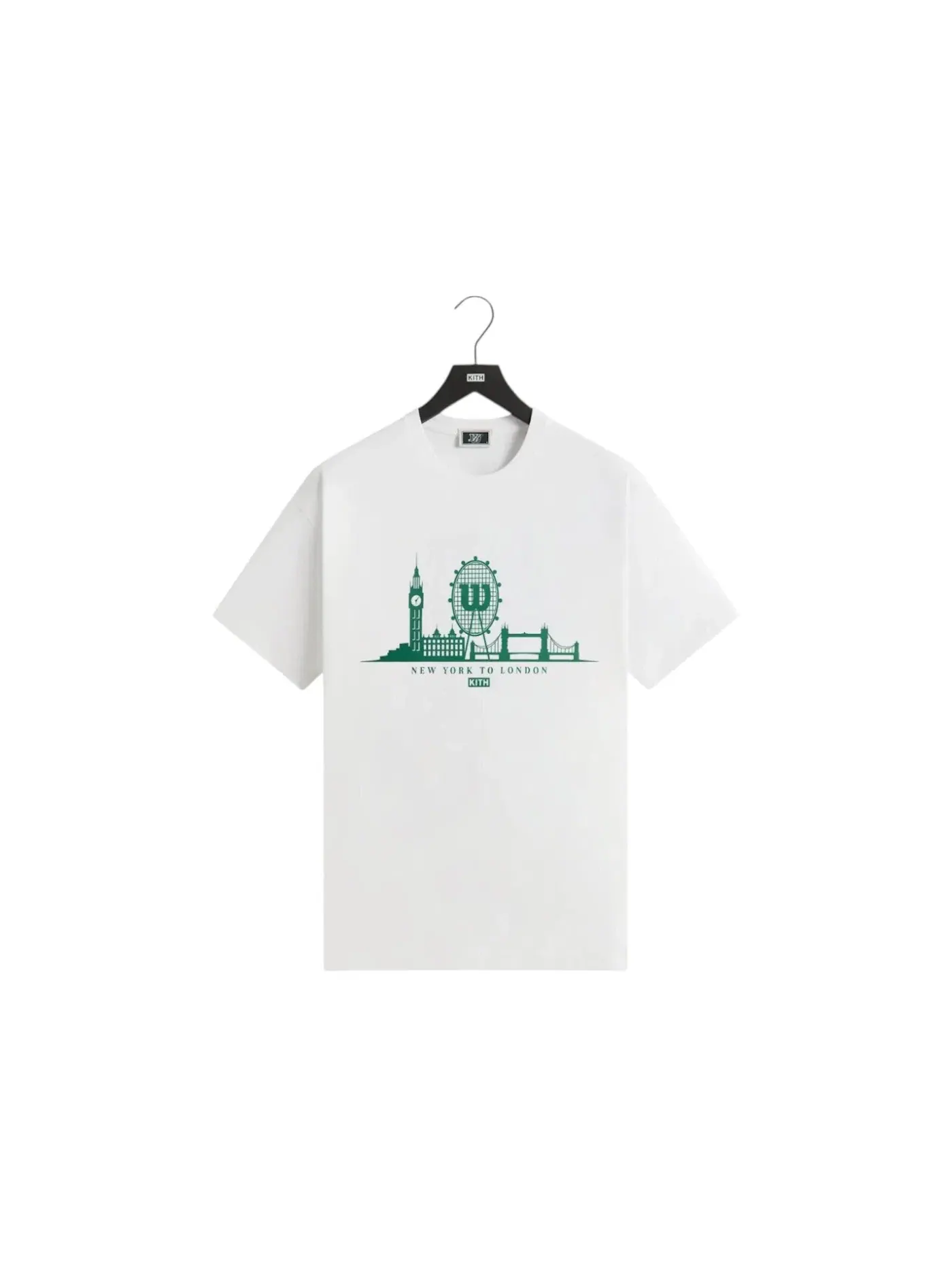 Мужская футболка с принтом Kith x Wilson Ny To London Tee Kith — изображение 1 из 1, белый