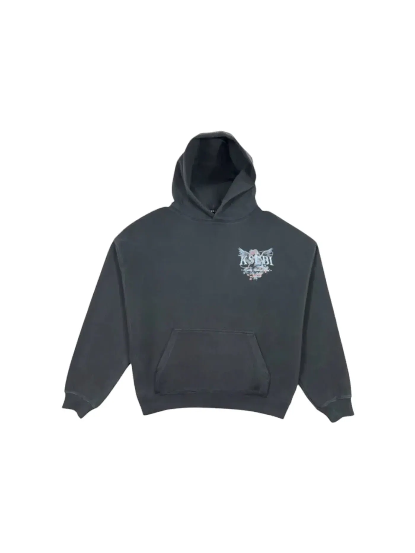 Мужской худи с кислотным принтом Ksubi Spirit Acid Ekcess Hoodie — изображение 1 из 1, черный