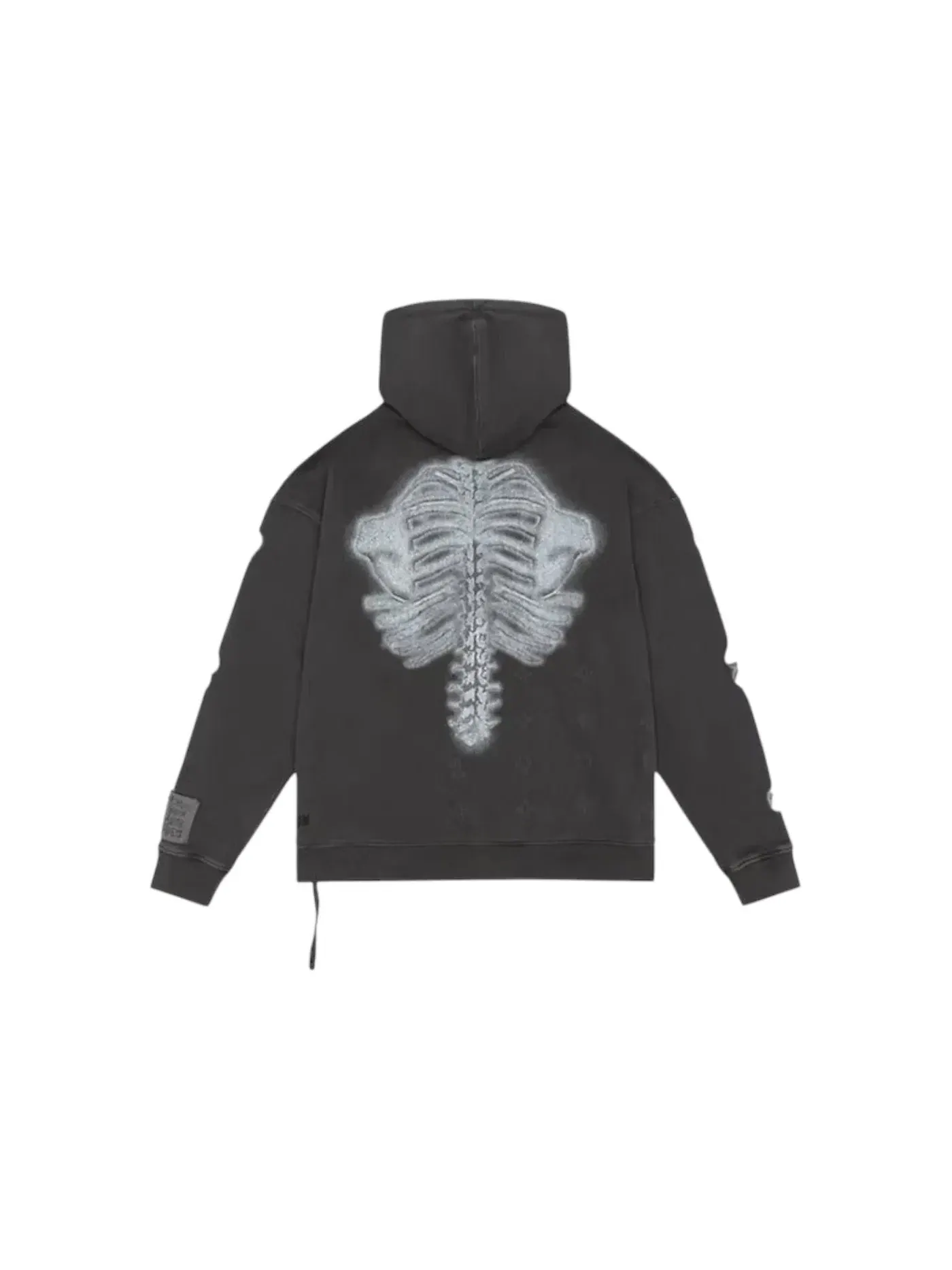 Мужской худи с принтом Ksubi x Trippie Redd Skeleton Biggie Hoodie — изображение 2 из 2, черный