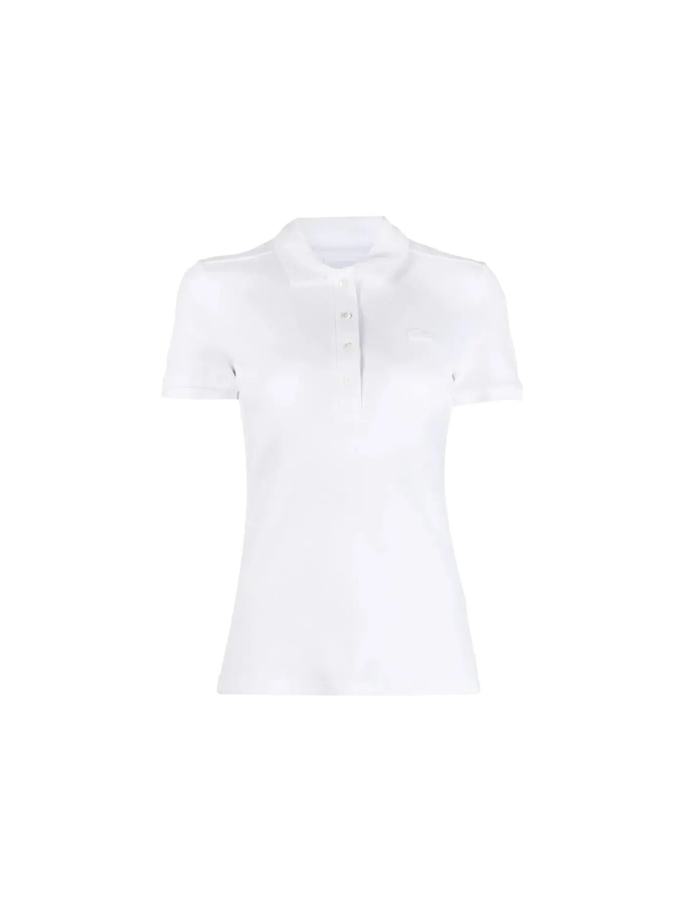 Рубашка-поло Lacoste White, Slim Fit, с логотипом — изображение 1 из 1