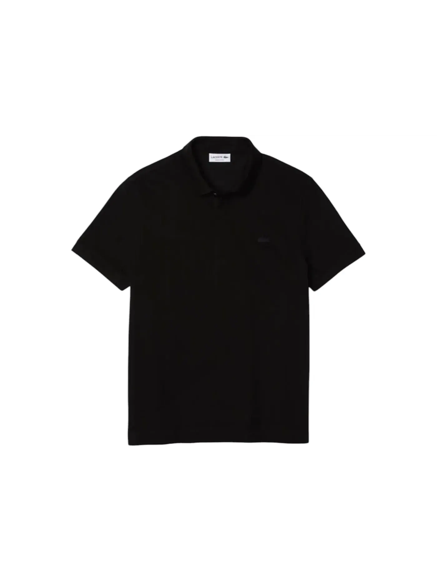 Мужская рубашка-поло с коротким рукавом Lacoste — изображение 1 из 1, черный