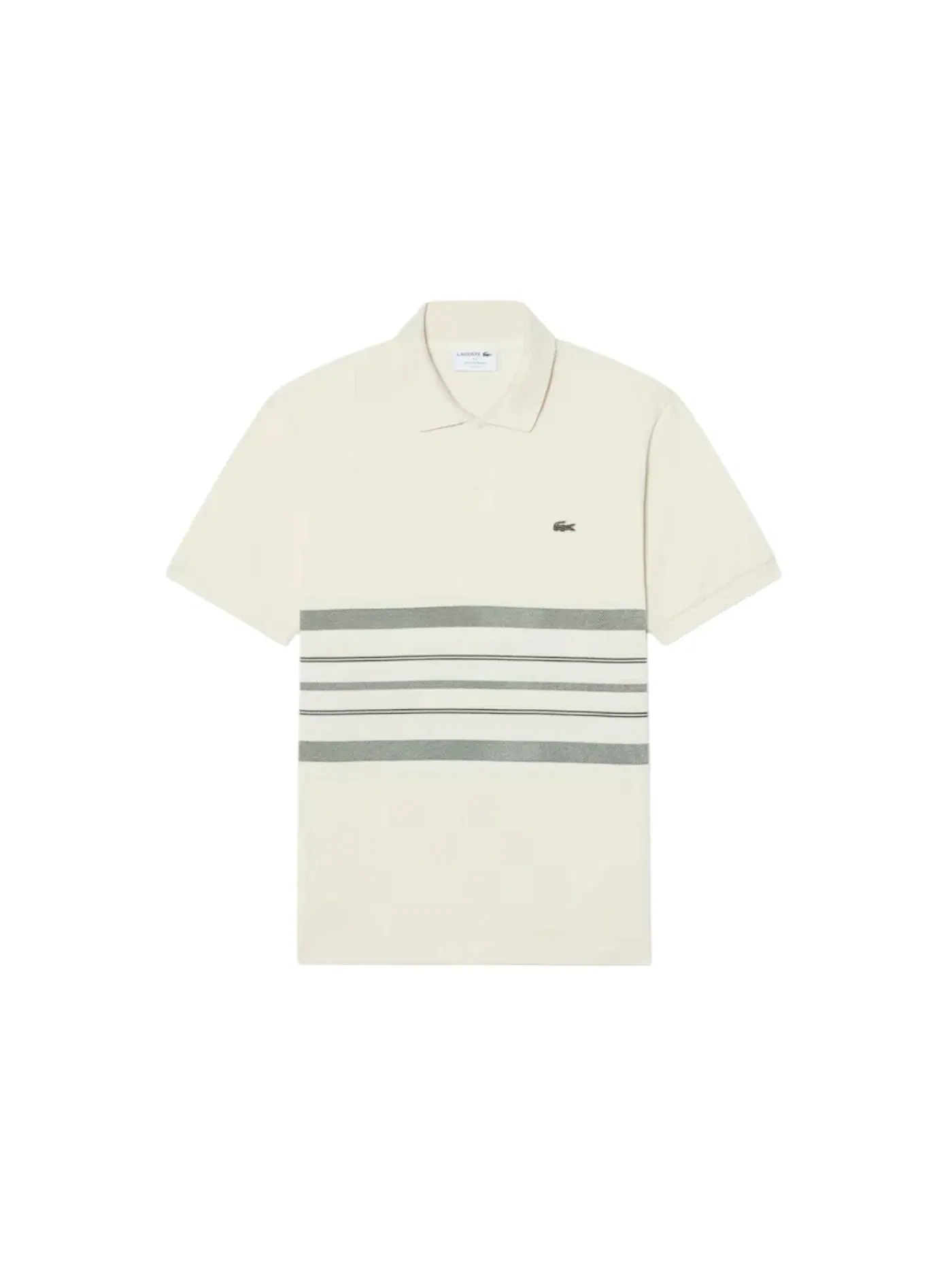 Мужское поло Lacoste Polo XFJ Lapland с принтом, классическое — изображение 1 из 1, белый