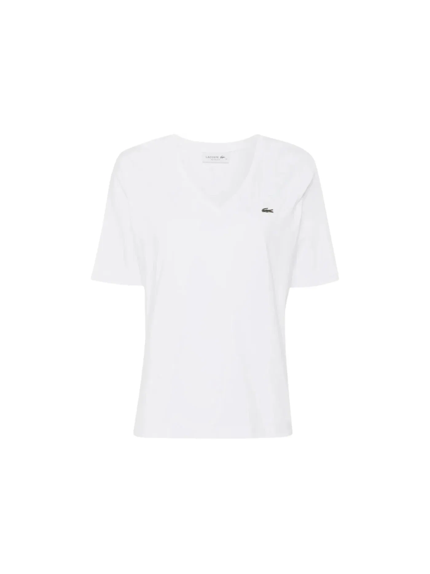Футболка Lacoste White V-Neck Relaxed Fit